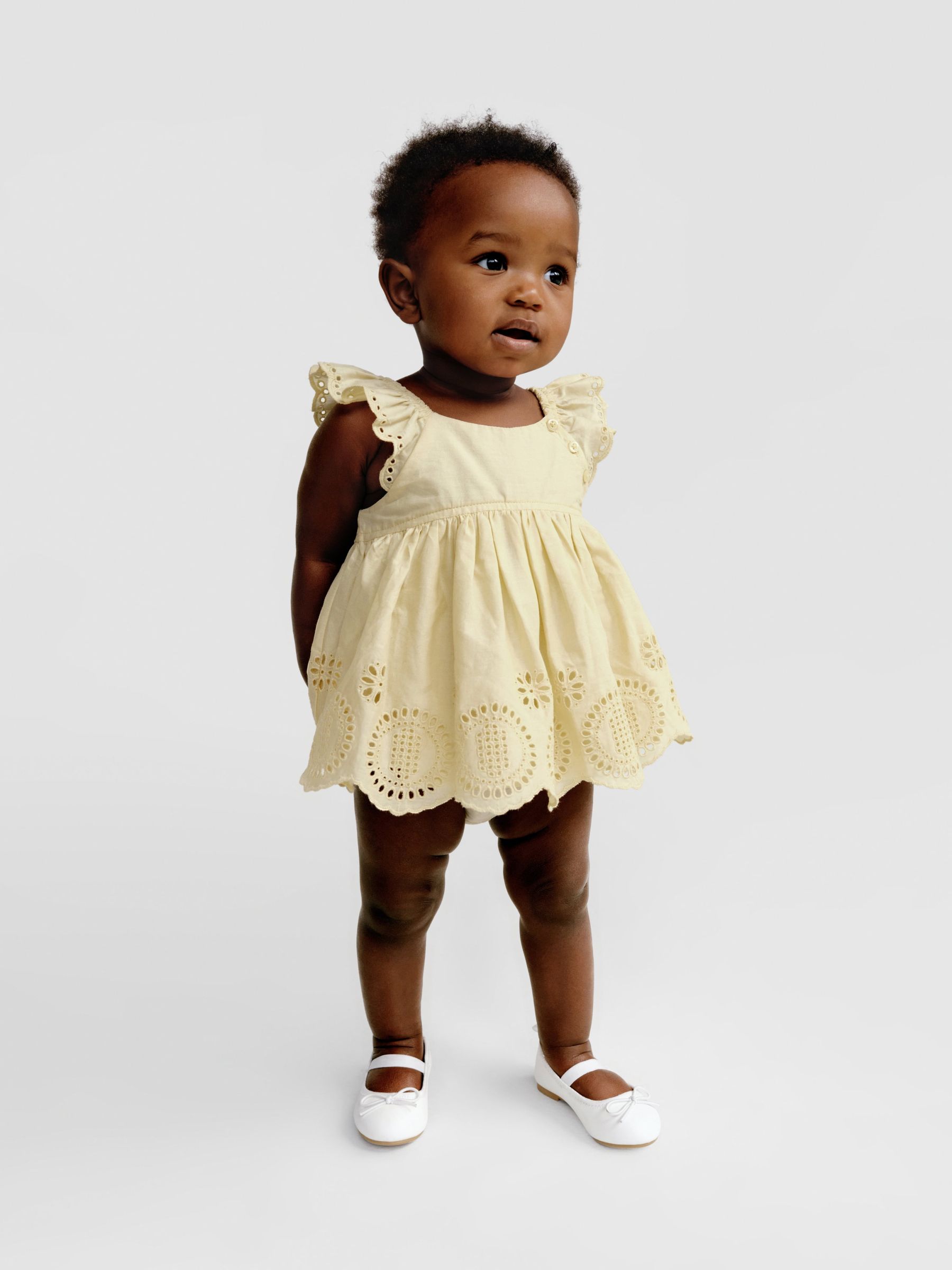 Yellow Floral Top and Underwear Set (Newborn-24mths) - Image 1 of 4