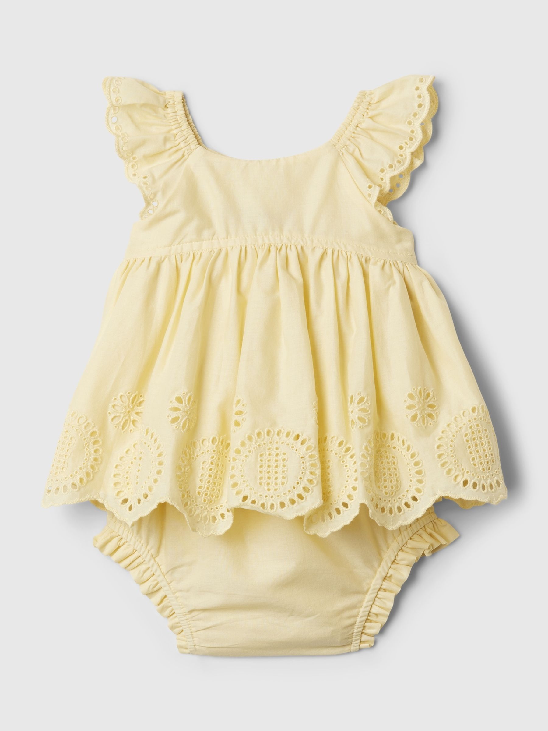 Yellow Floral Top and Underwear Set (Newborn-24mths) - Image 4 of 4