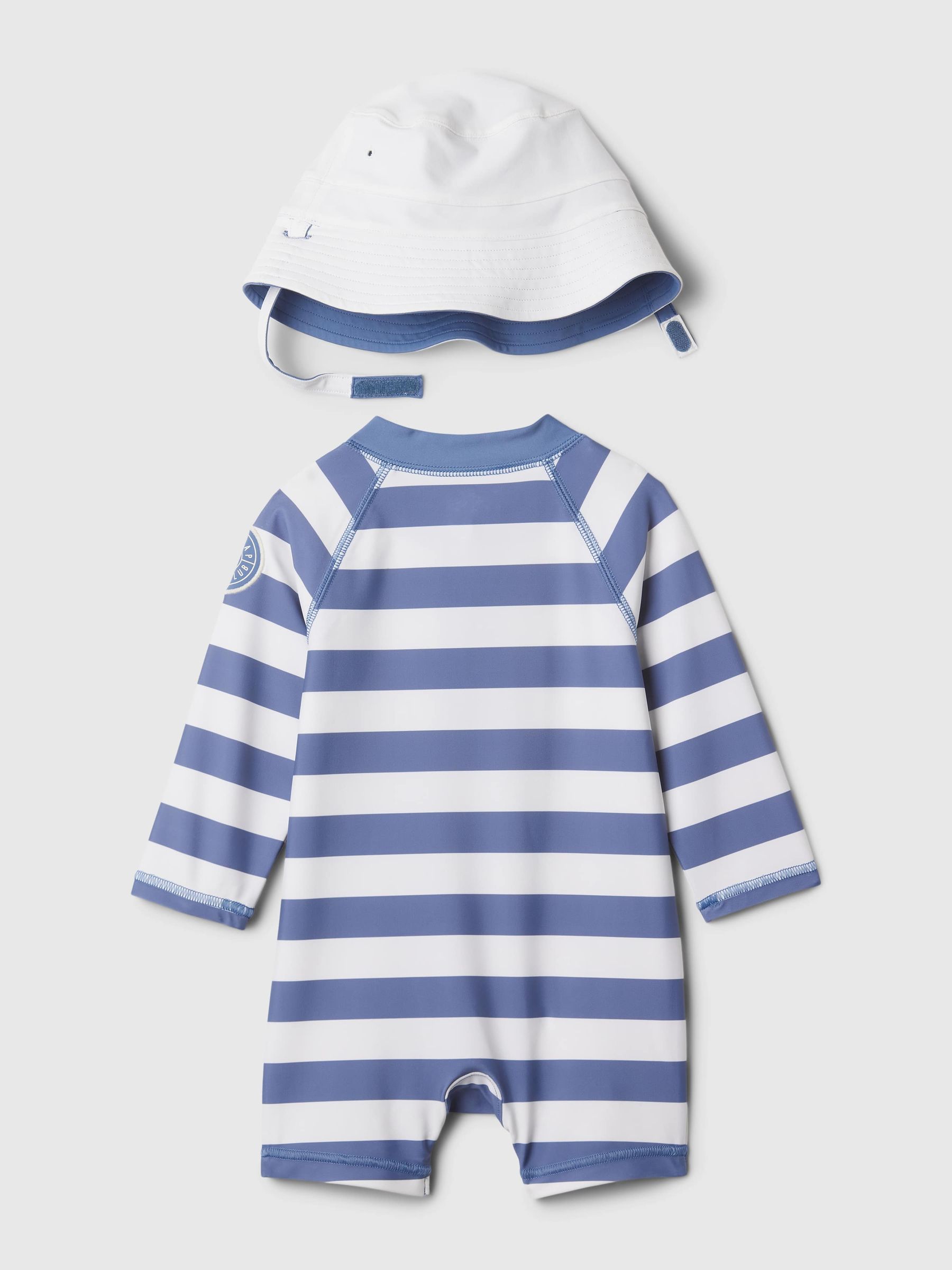 Blue All in One Baby Swimsuit (Newborn-24mths) - Image 2 of 4