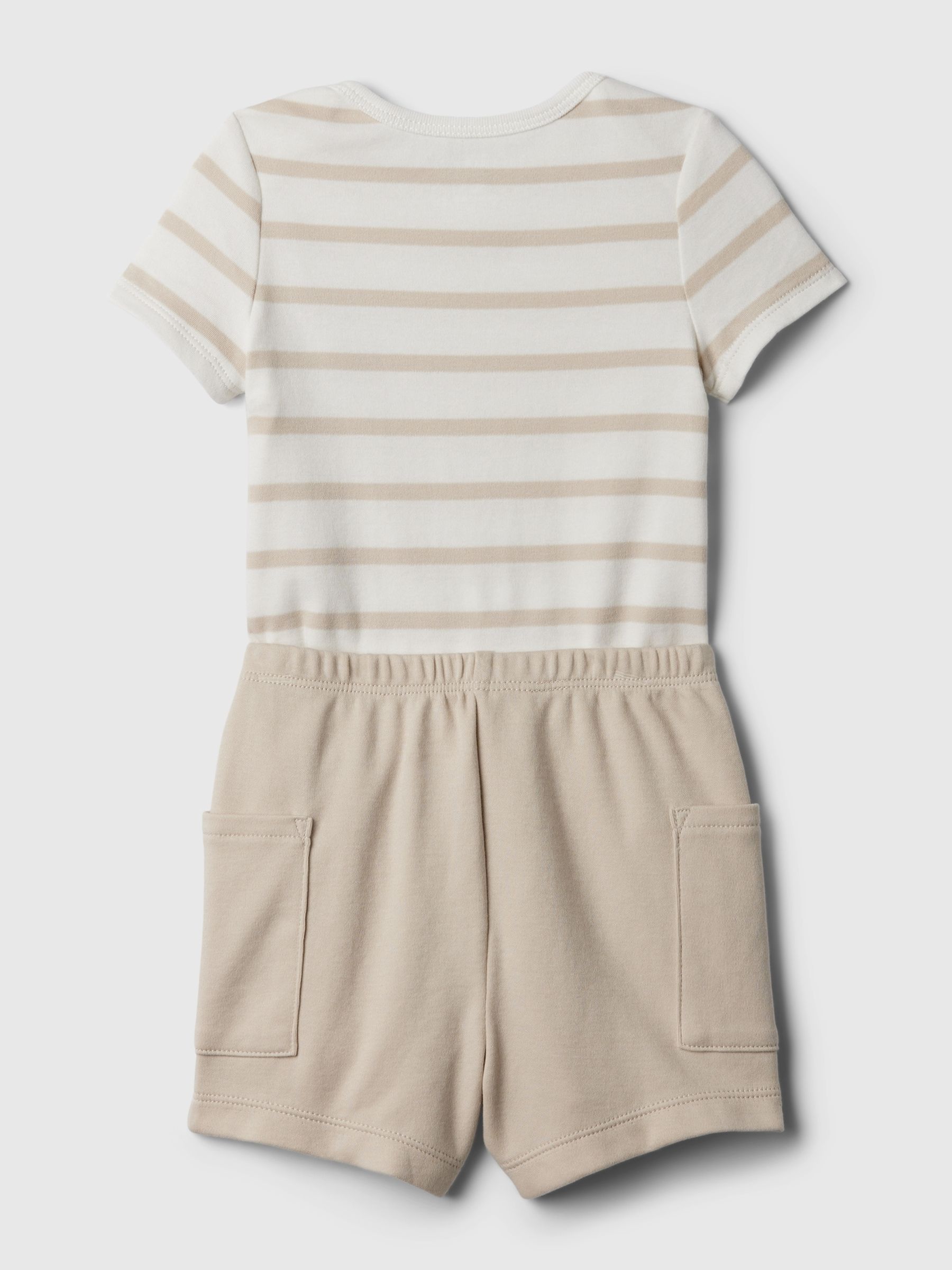 Beige Brannan Bear Baby Top and Shorts Set (Newborn-24mths) - Image 4 of 4