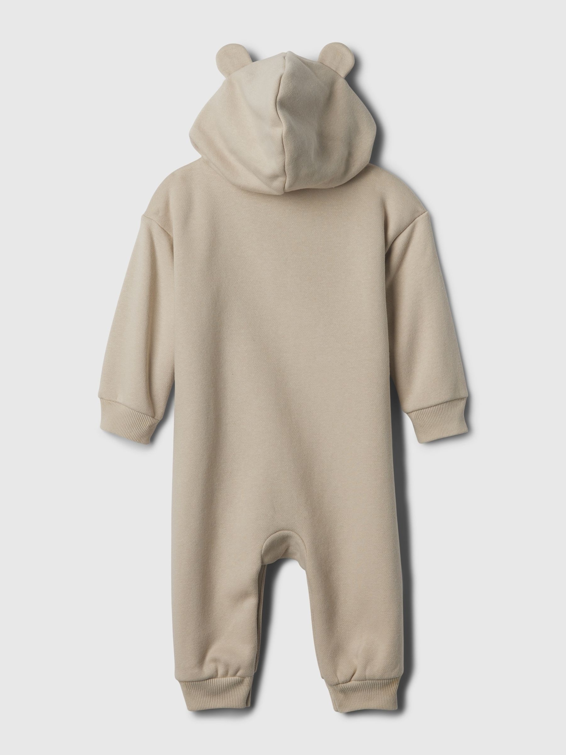 Beige Logo Footless One Piece (Newborn-24mths) - Image 2 of 2