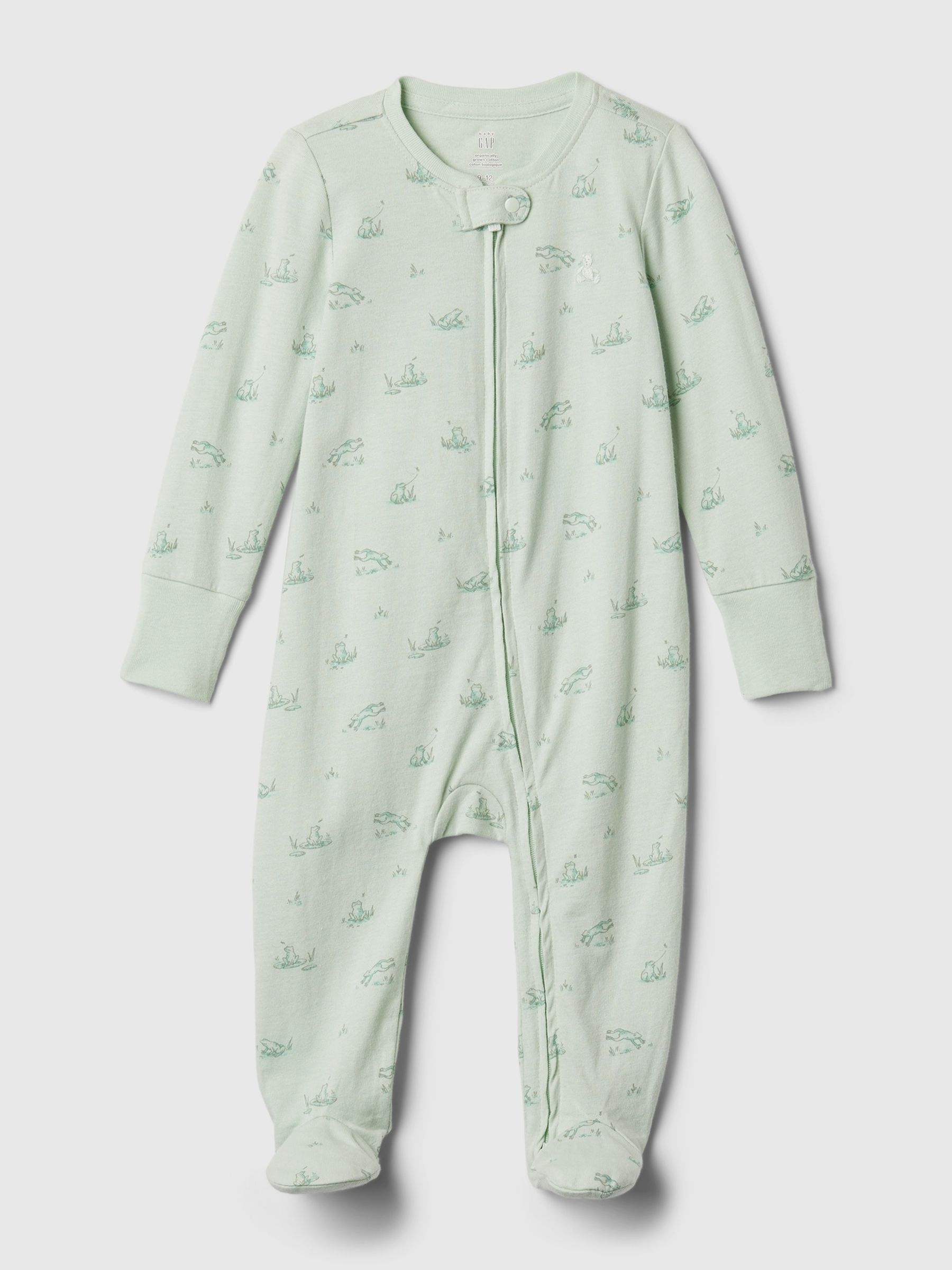 Green Frogs First Favourites Graphic Sleepsuit (Newborn-9mths) - Image 1 of 2
