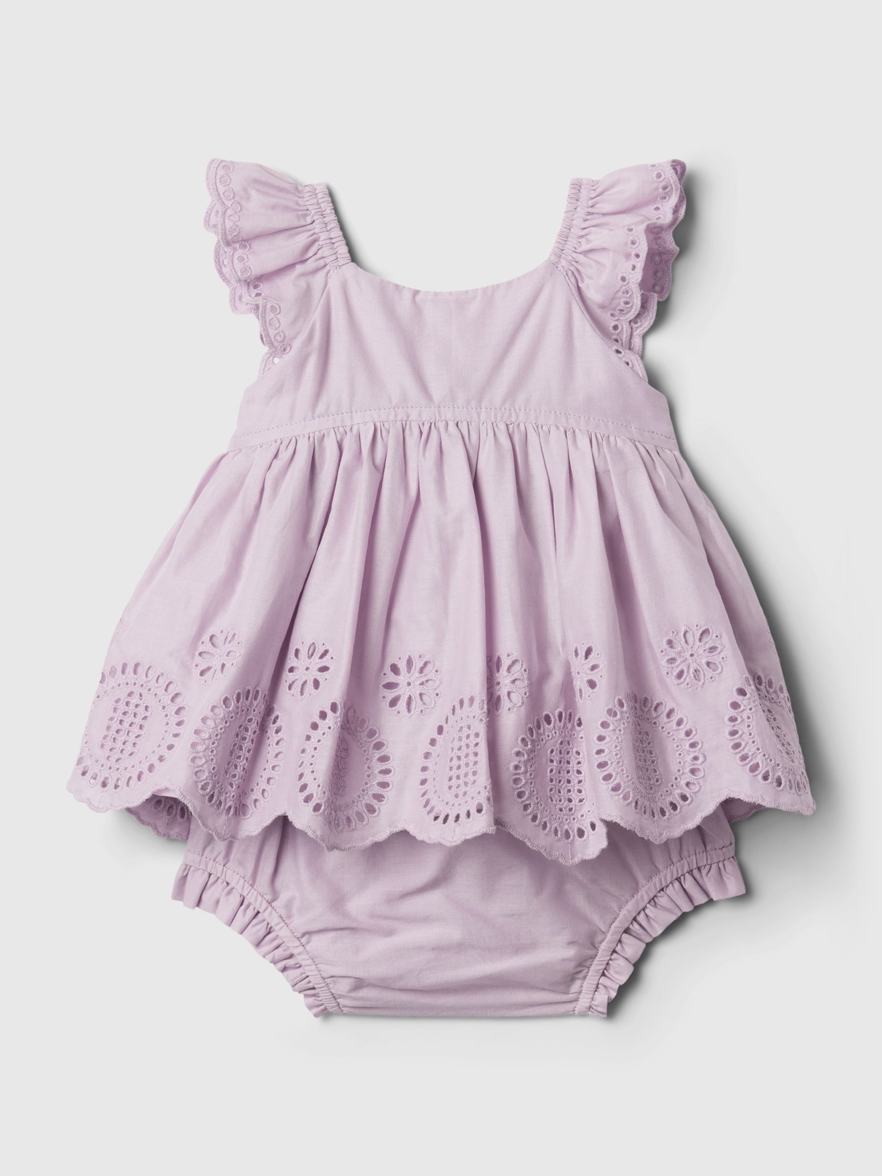 Purple Floral Top and Underwear Set (Newborn-24mths) - Image 1 of 3