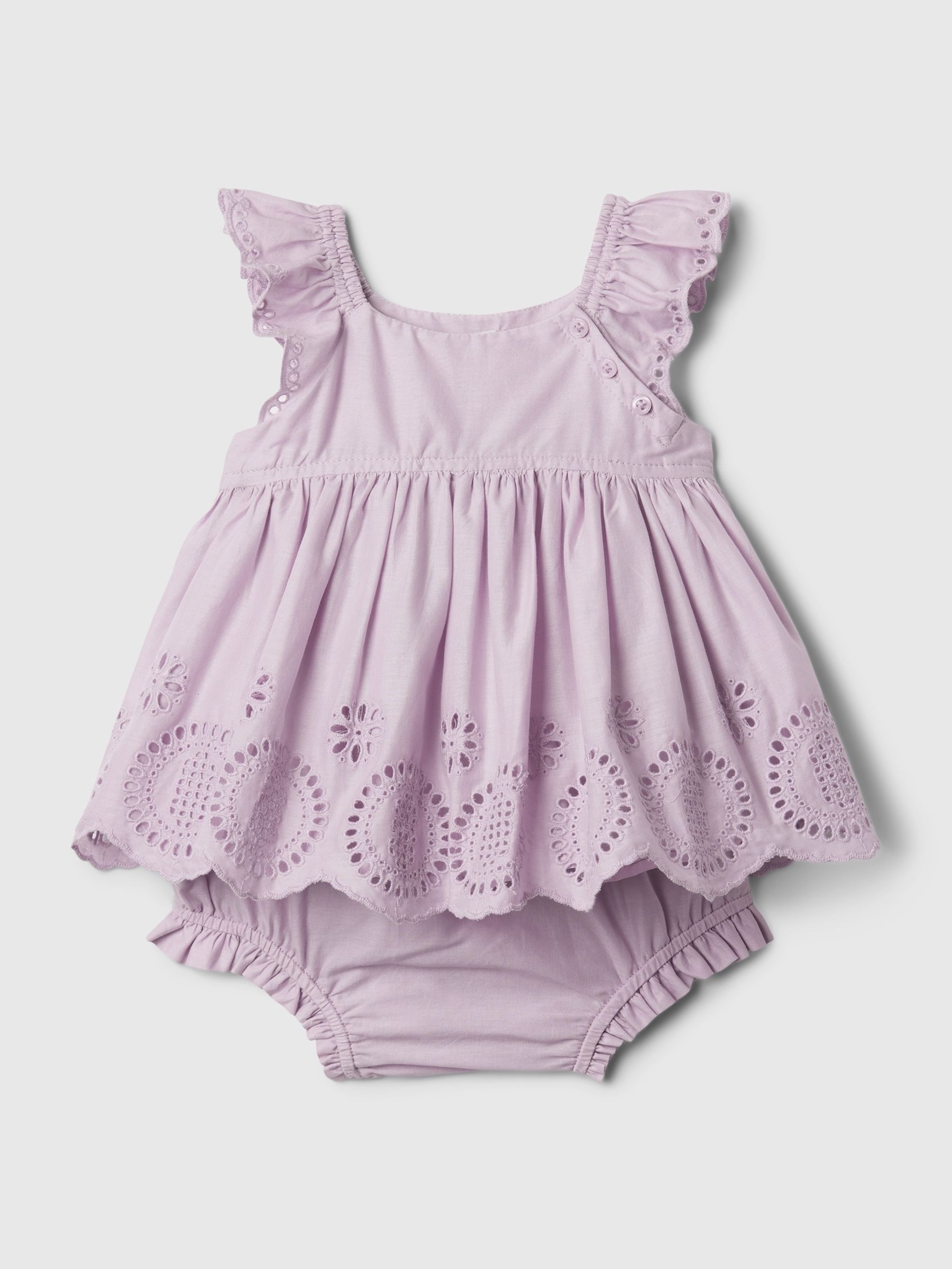Purple Floral Top and Underwear Set (Newborn-24mths) - Image 2 of 3