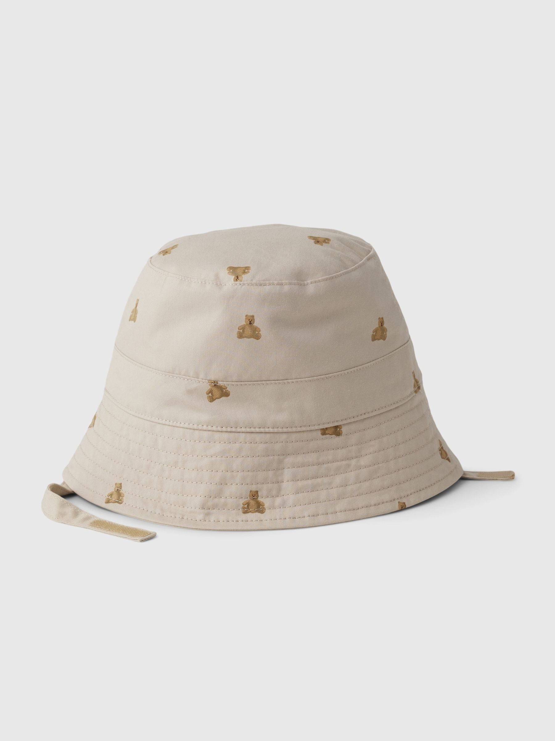 Beige Baby Brannan Bear Print Bucket Hat - Image 1 of 1