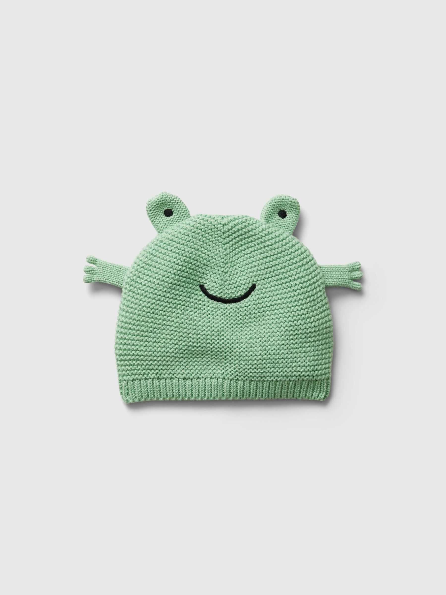 Green Frog Baby Cosy Knit Beanie - Image 1 of 1