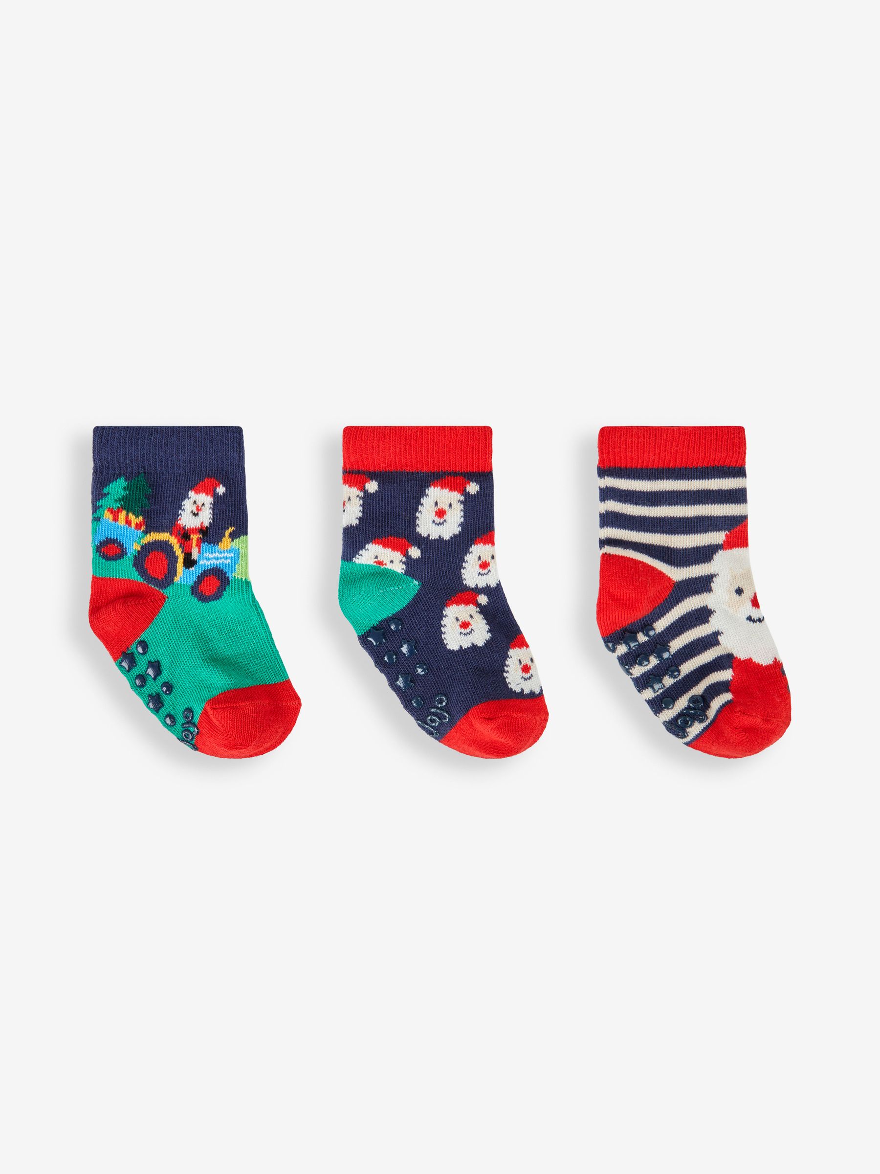 Multi Kids' 3-Pack Father Christmas Socks - Image 1 of 7