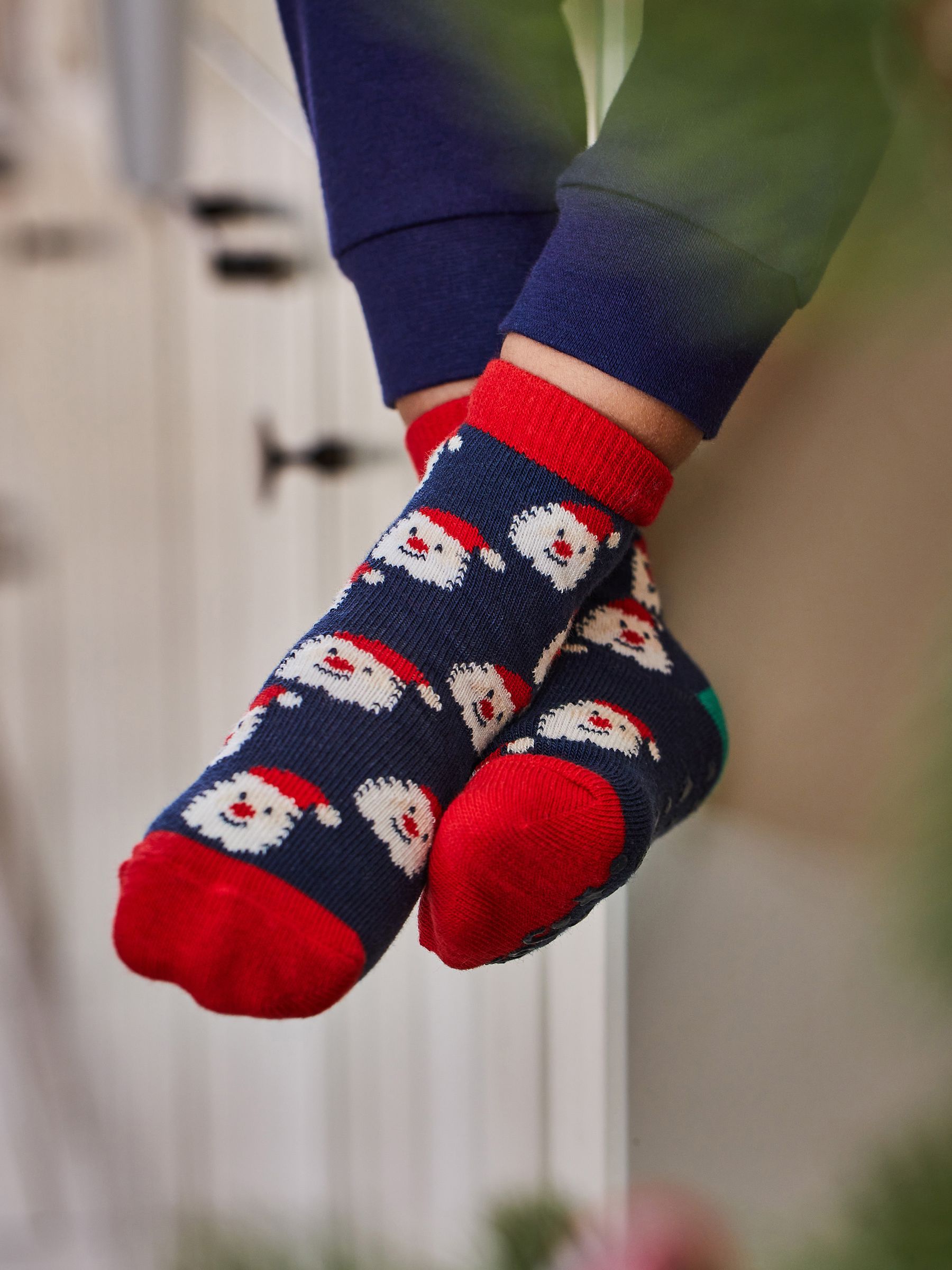 Multi Kids' 3-Pack Father Christmas Socks - Image 6 of 7