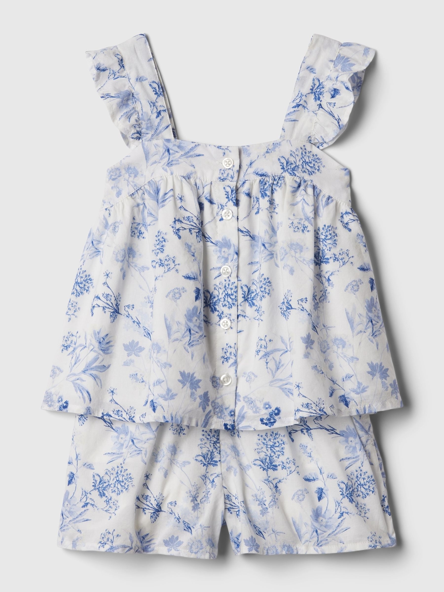 Blue Floral Outfit Set (Newborn-5yrs) - Image 1 of 1
