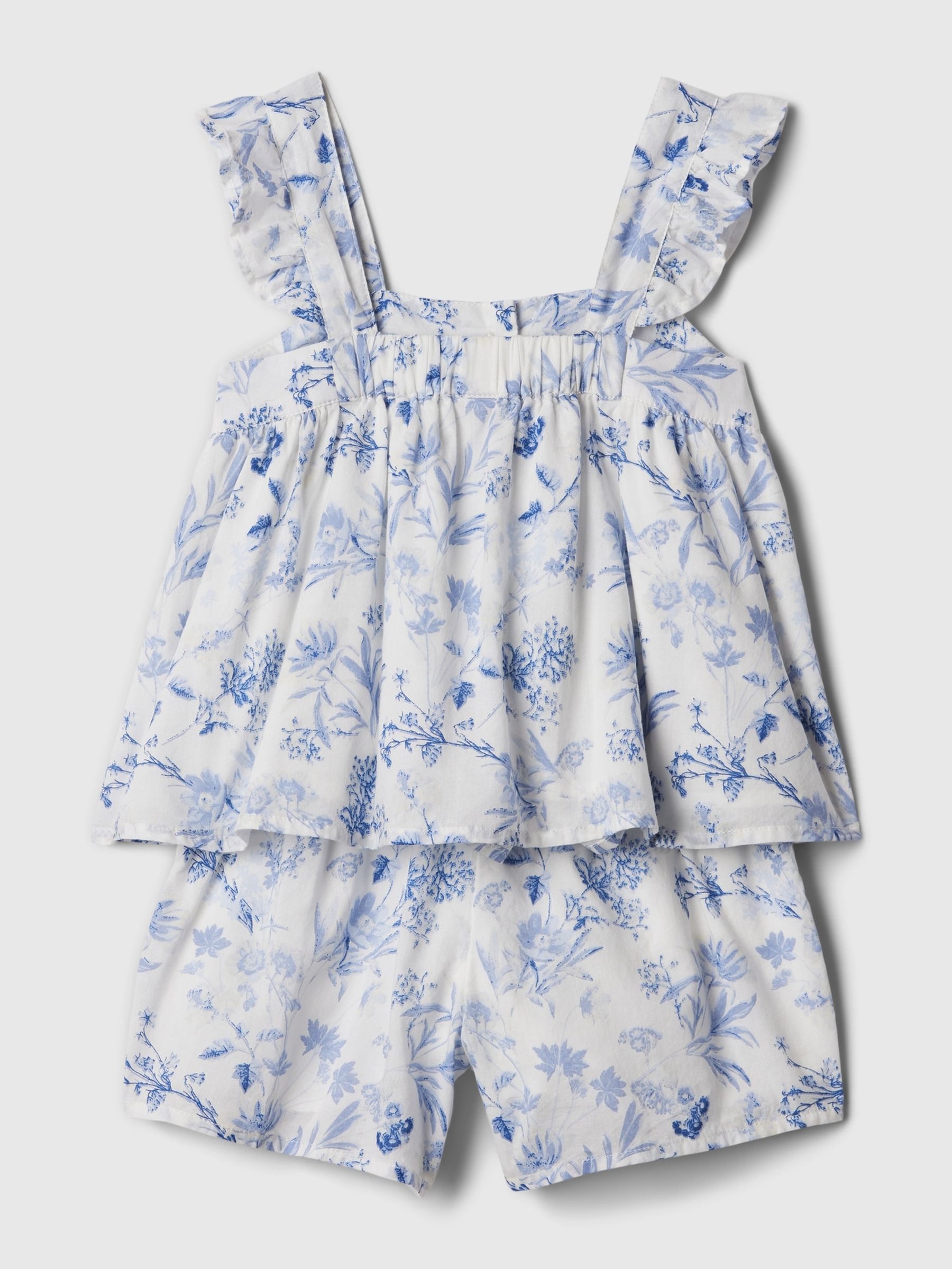 Blue Floral Outfit Set (Newborn-5yrs) - Image 2 of 3