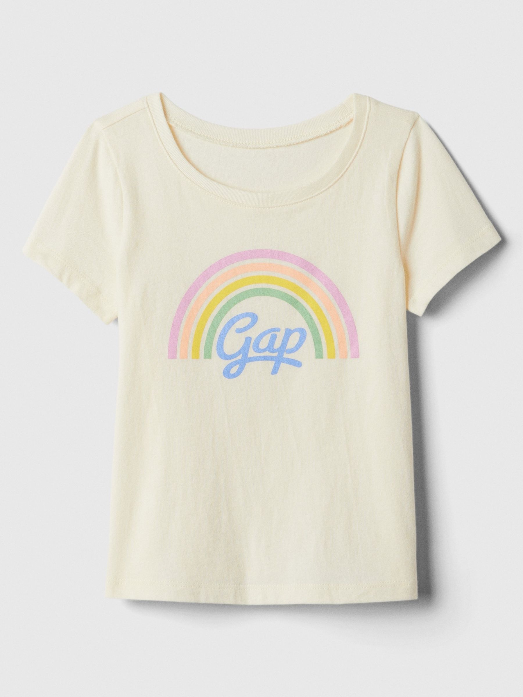 Cream Graphic Short Sleeve Crew Neck T-Shirt (Newborn-5yrs) - Image 1 of 1
