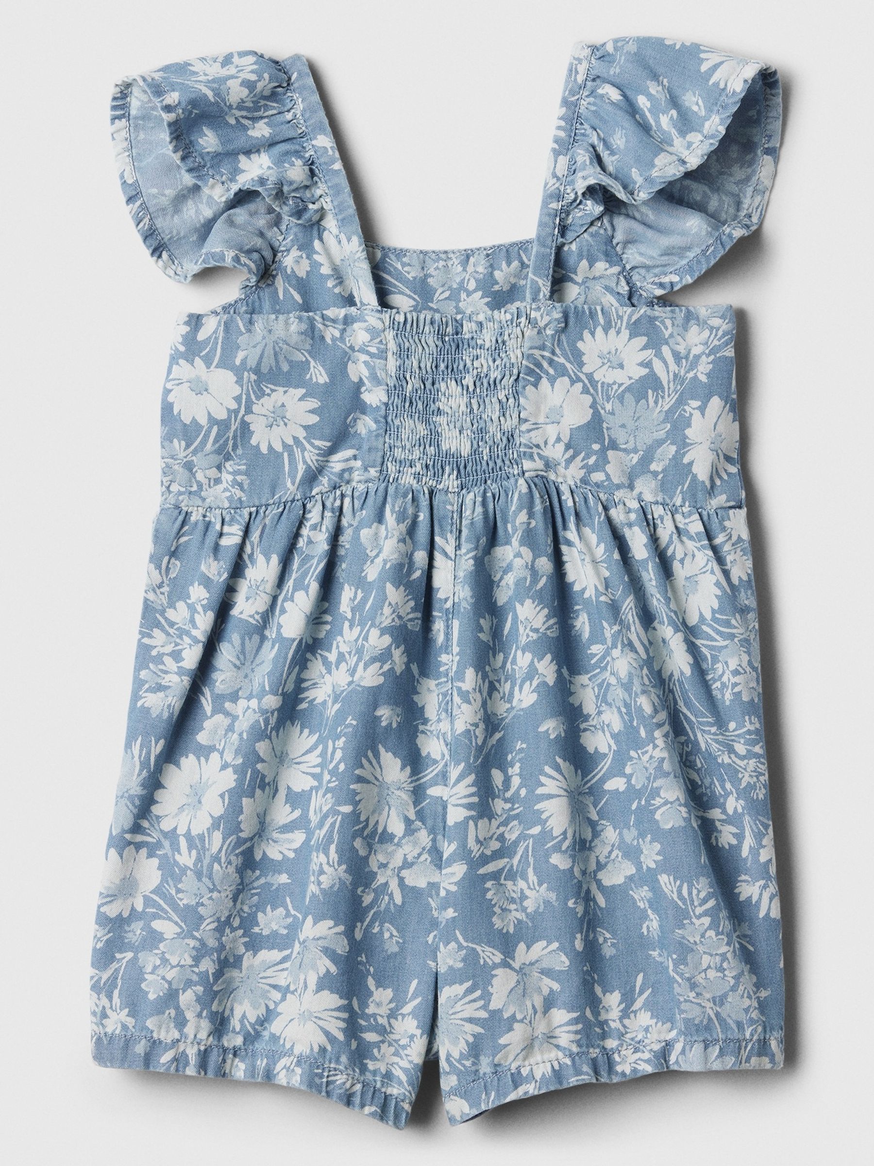 Blue Chambray Flutter Rompersuit (Newborn-5yrs) - Image 2 of 2