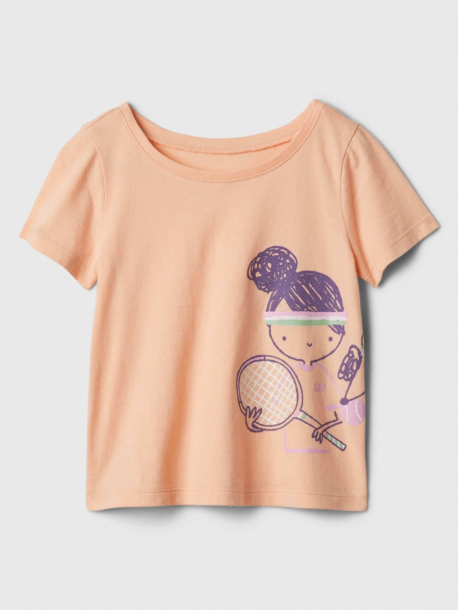Orange Graphic Short Sleeve Crew Neck T-Shirt (Newborn-5yrs) - Image 1 of 1