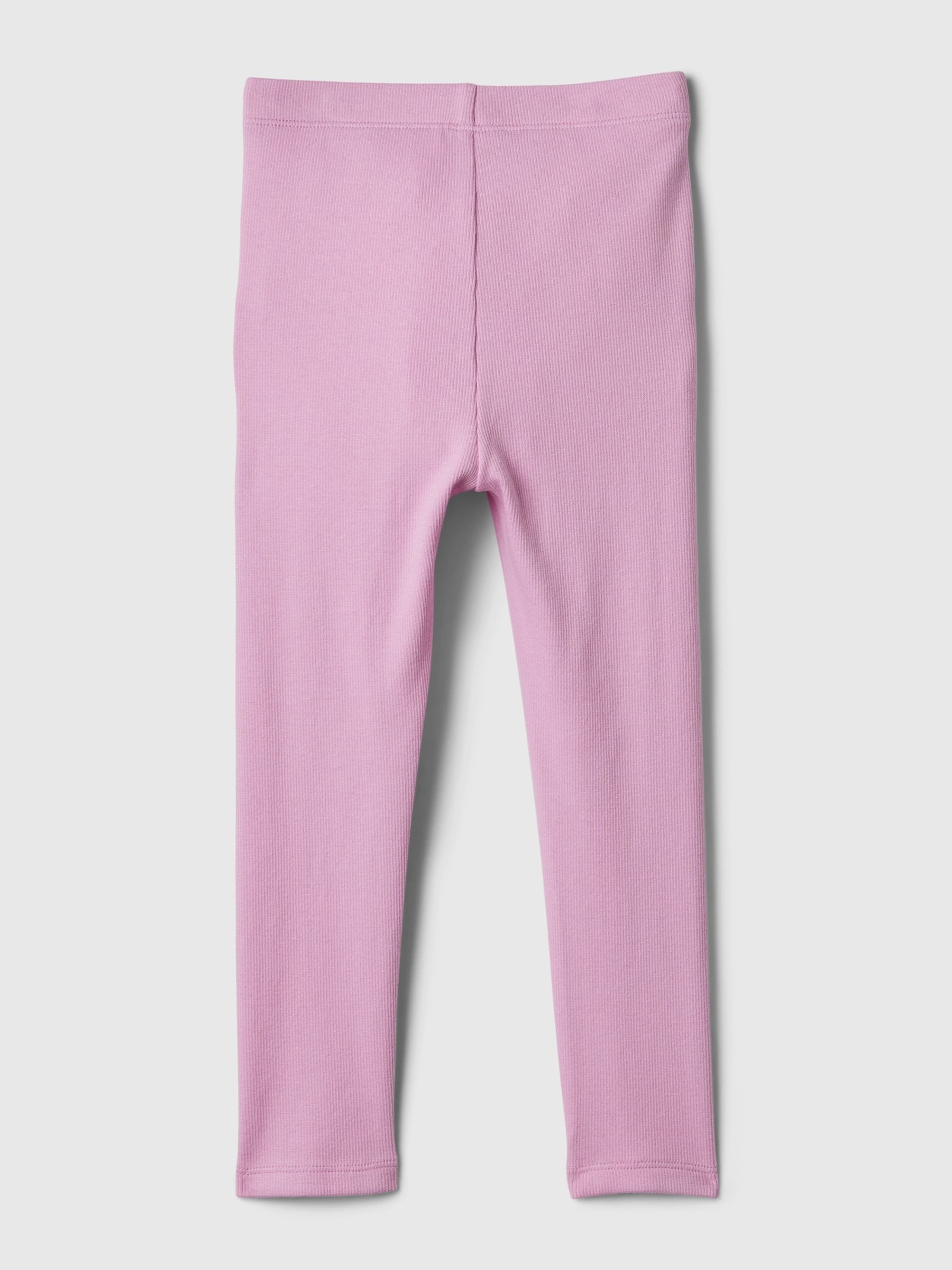 Pink Pull On Ribbed Knit Leggings (Newborn-5yrs) - Image 2 of 3