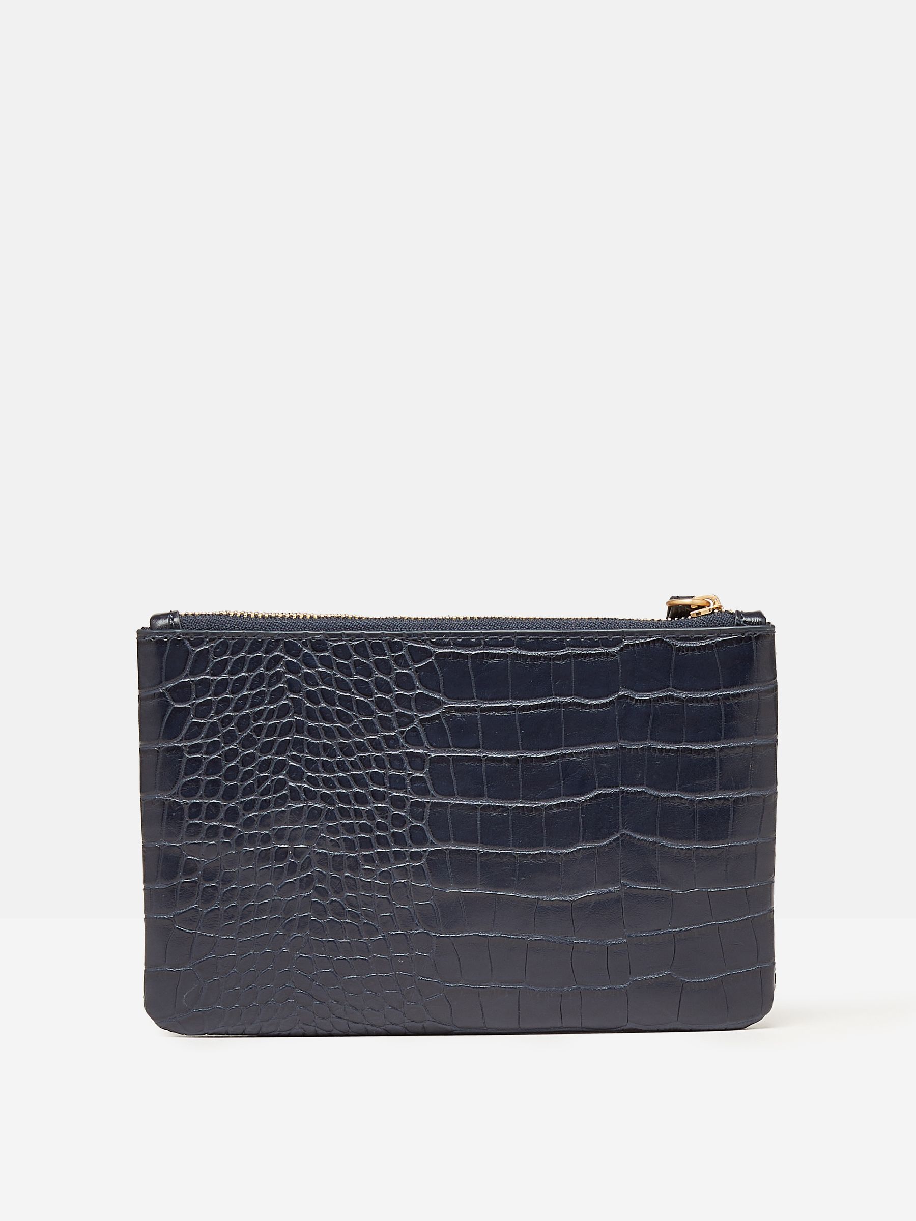 Eliza Navy Faux Leather Croc Effect Wrist Purse - Image 2 of 4