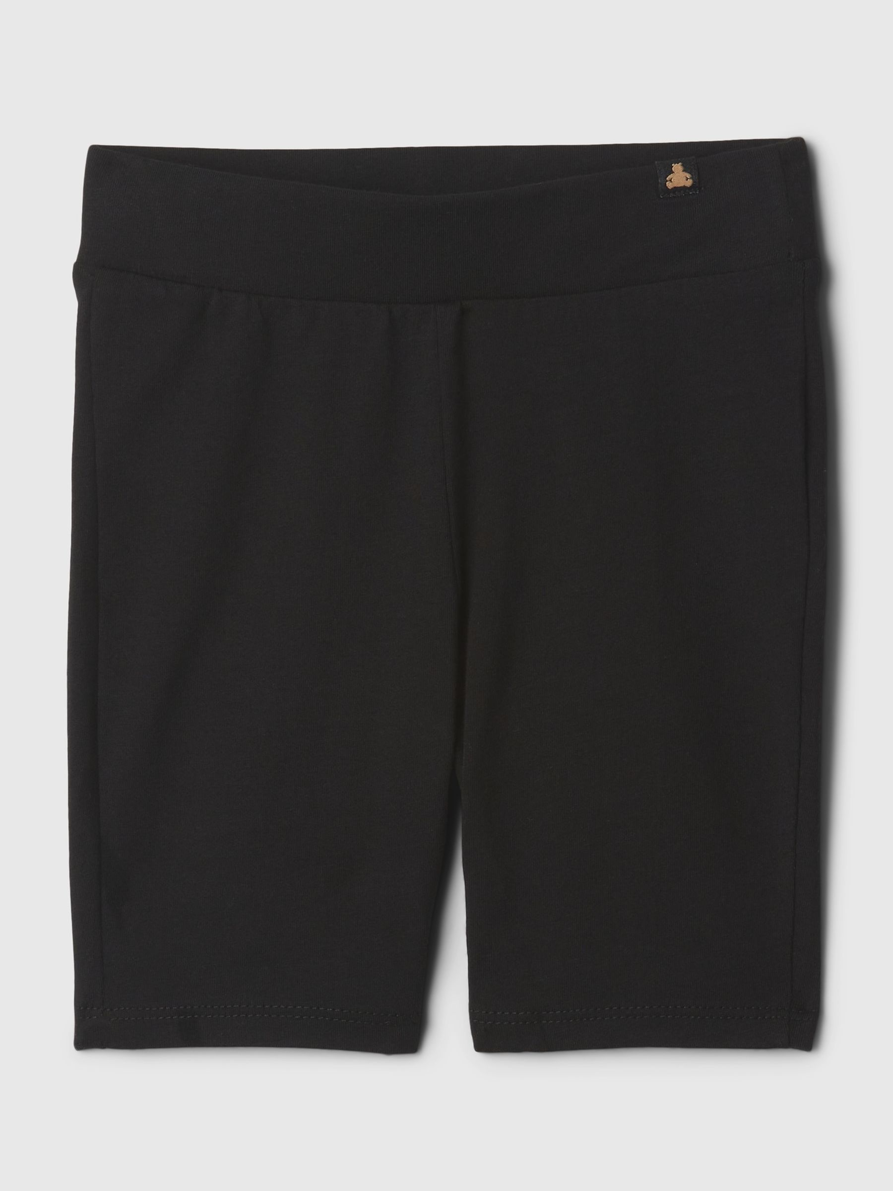 Black Ribbed Knit Cycling Shorts (Newborn-5yrs) - Image 1 of 1