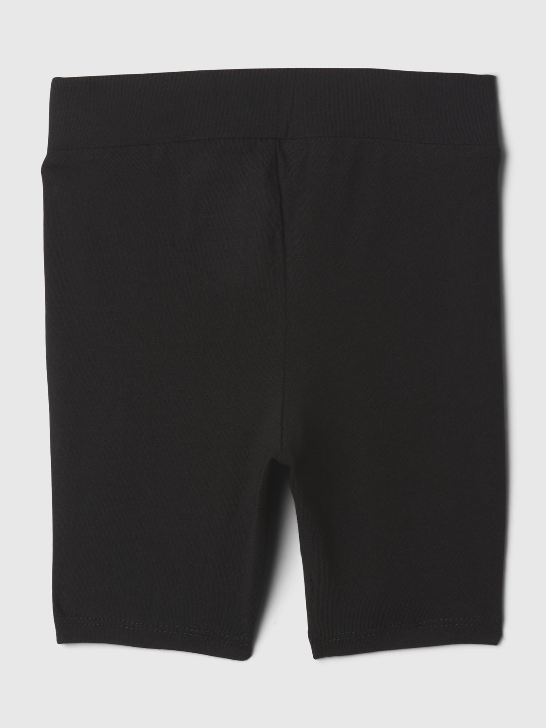 Black Ribbed Knit Cycling Shorts (Newborn-5yrs) - Image 2 of 2