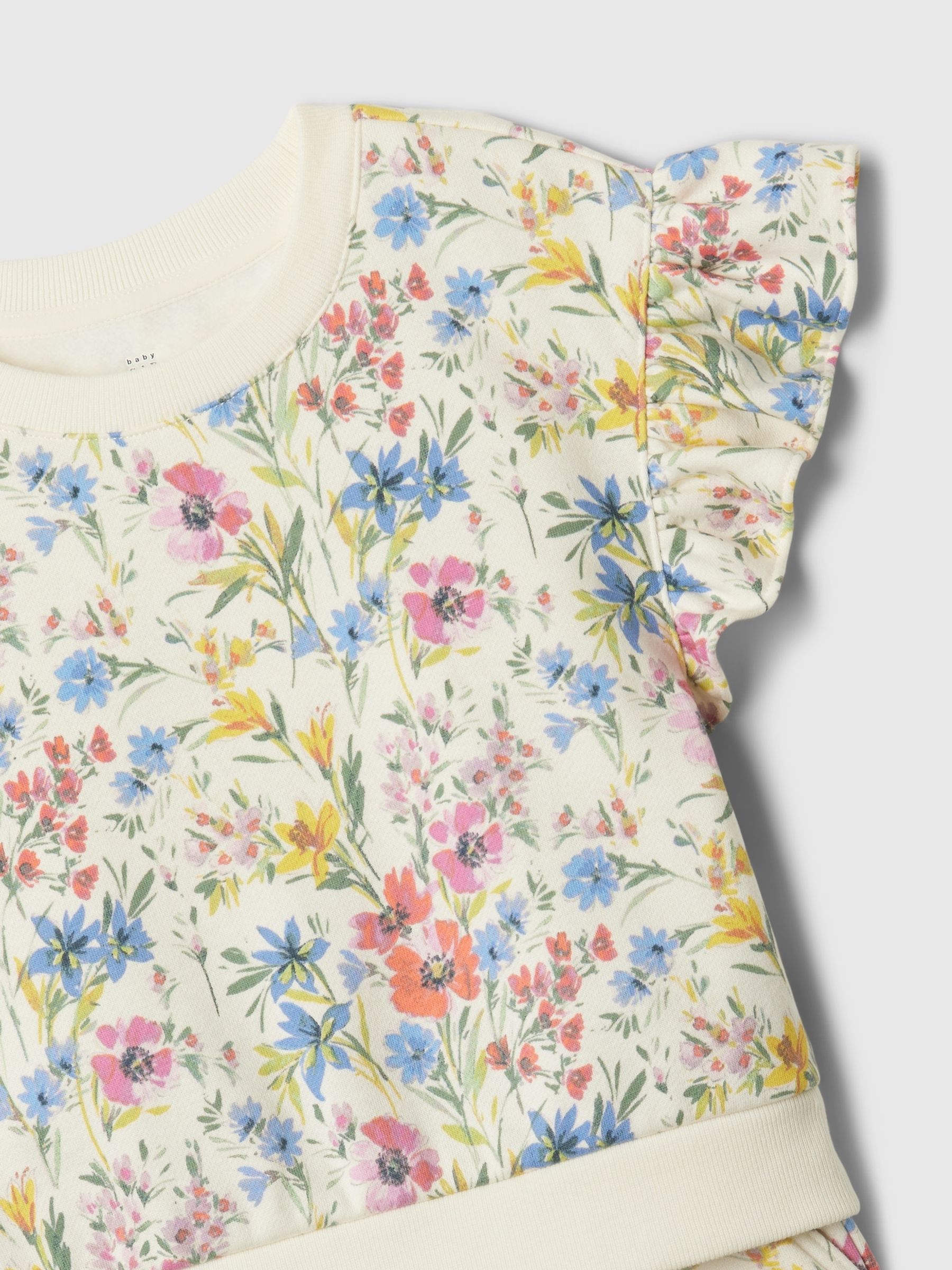 Yellow Floral Flutter T-Shirt and Shorts Set (Newborn-5yrs) - Image 3 of 3