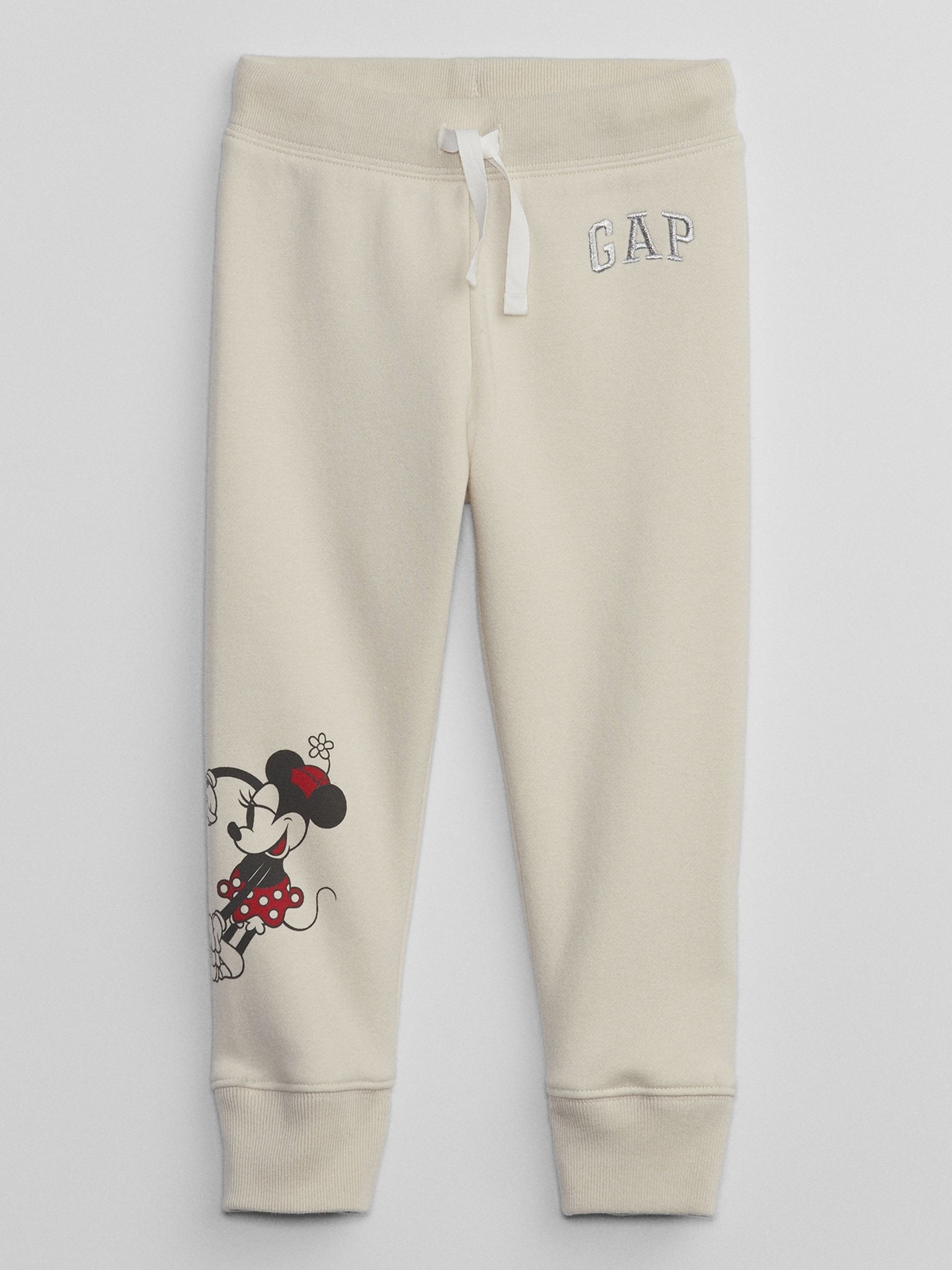 Cream Disney Mickey and Minnie Mouse Pull On Joggers (Newborn-5yrs) - Image 1 of 2