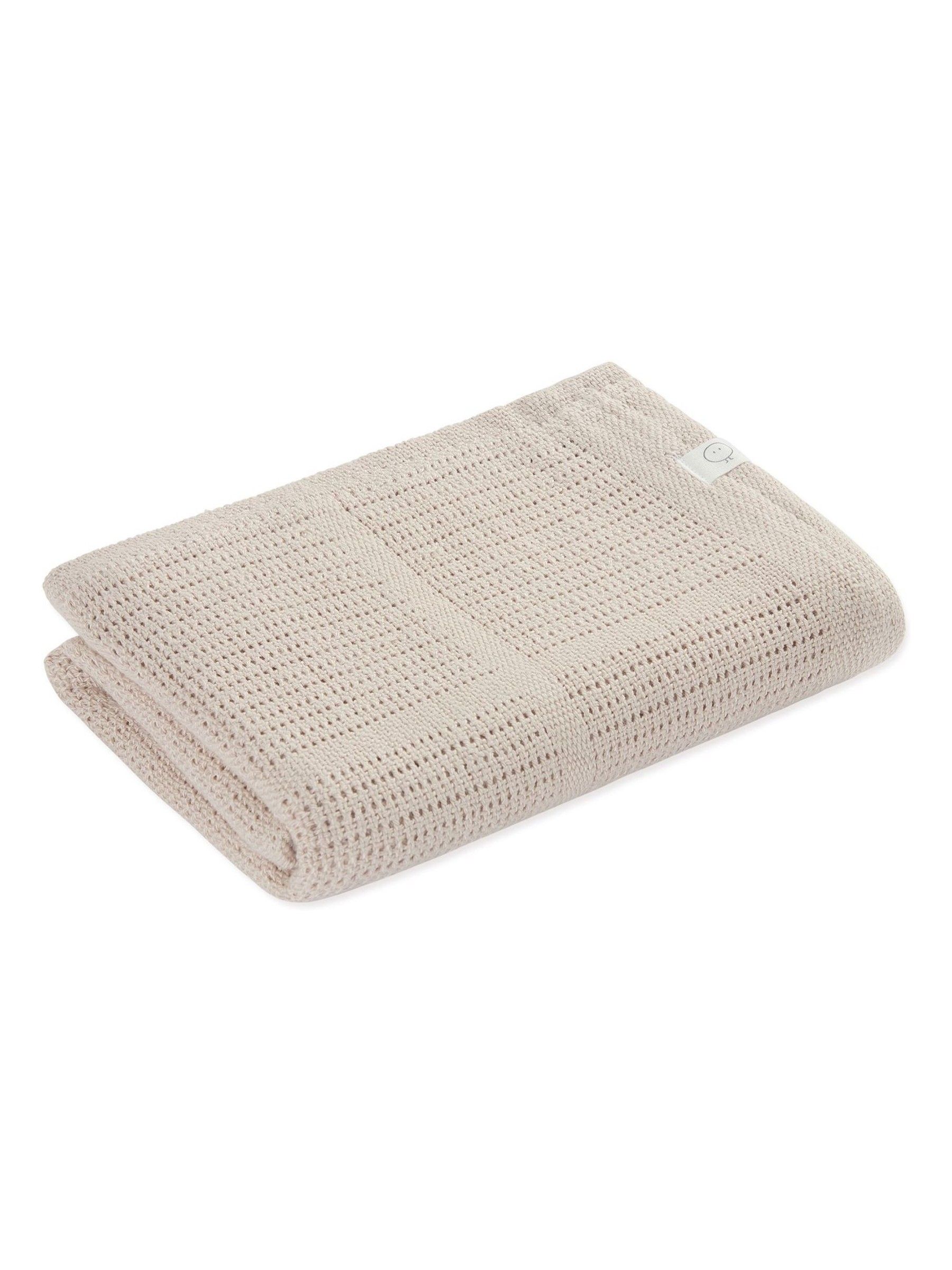 MORI Neutral Biscuit Brown Blend Cellular Baby Blanket - Image 3 of 8