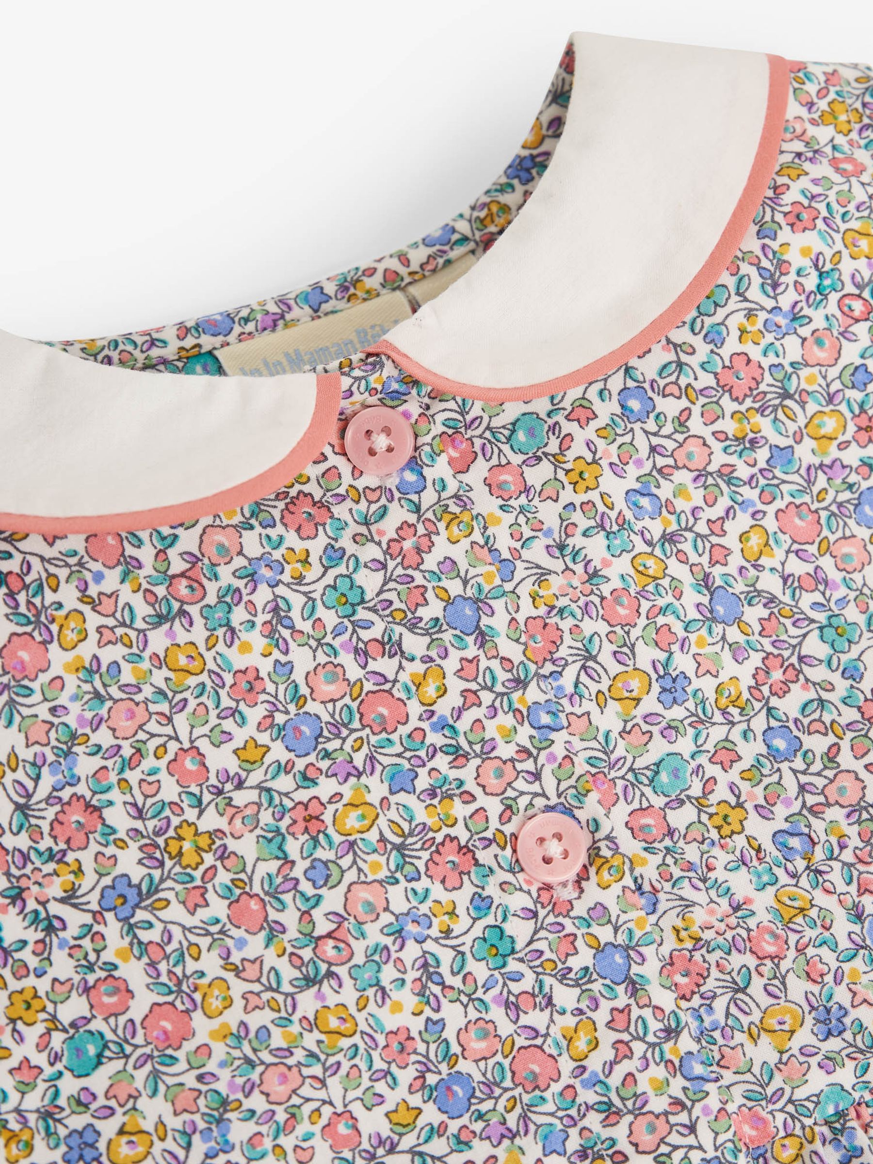 Multi Girls Ditsy Floral Shirt Dress - Image 2 of 2