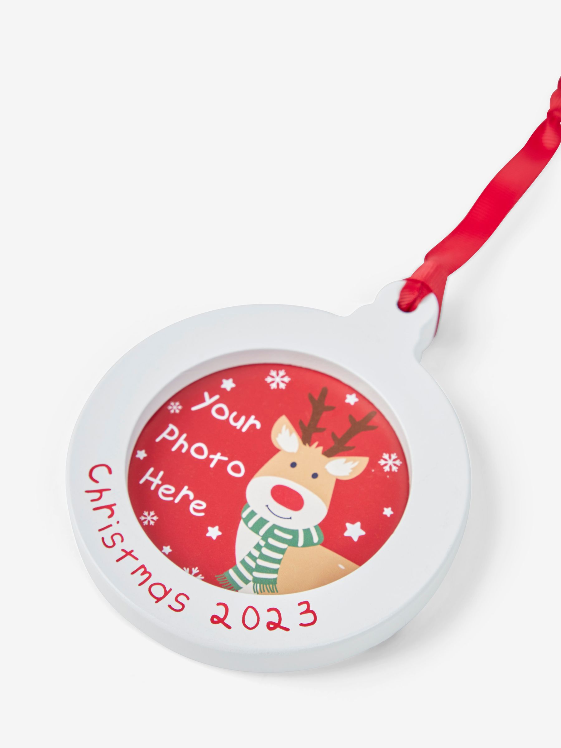 White Christmas 2023 Family Photo Tree Decoration - Image 2 of 2