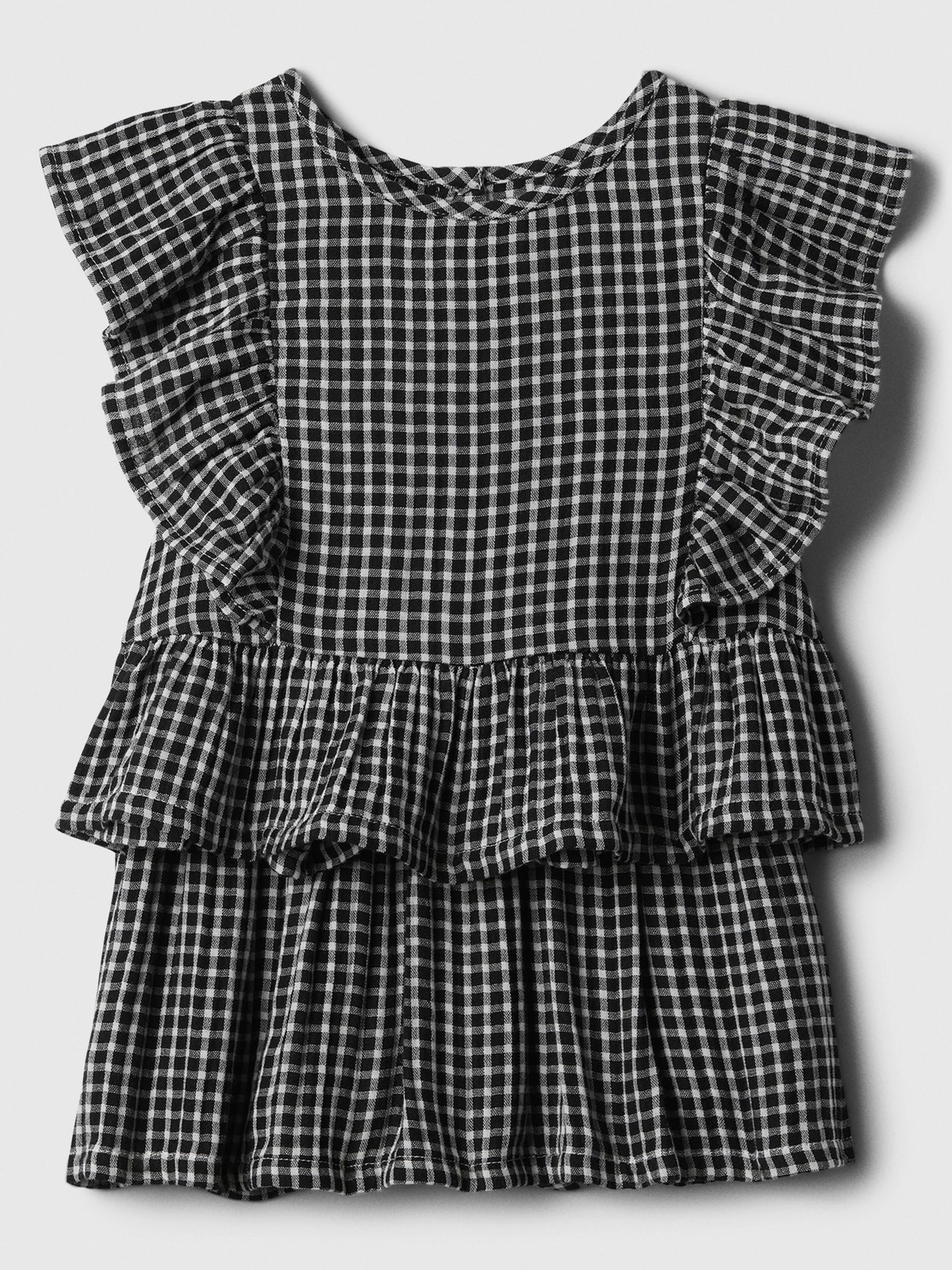 Black Two-Piece Skirt Gingham Outfit Set (Newborn-5yrs) - Image 1 of 1