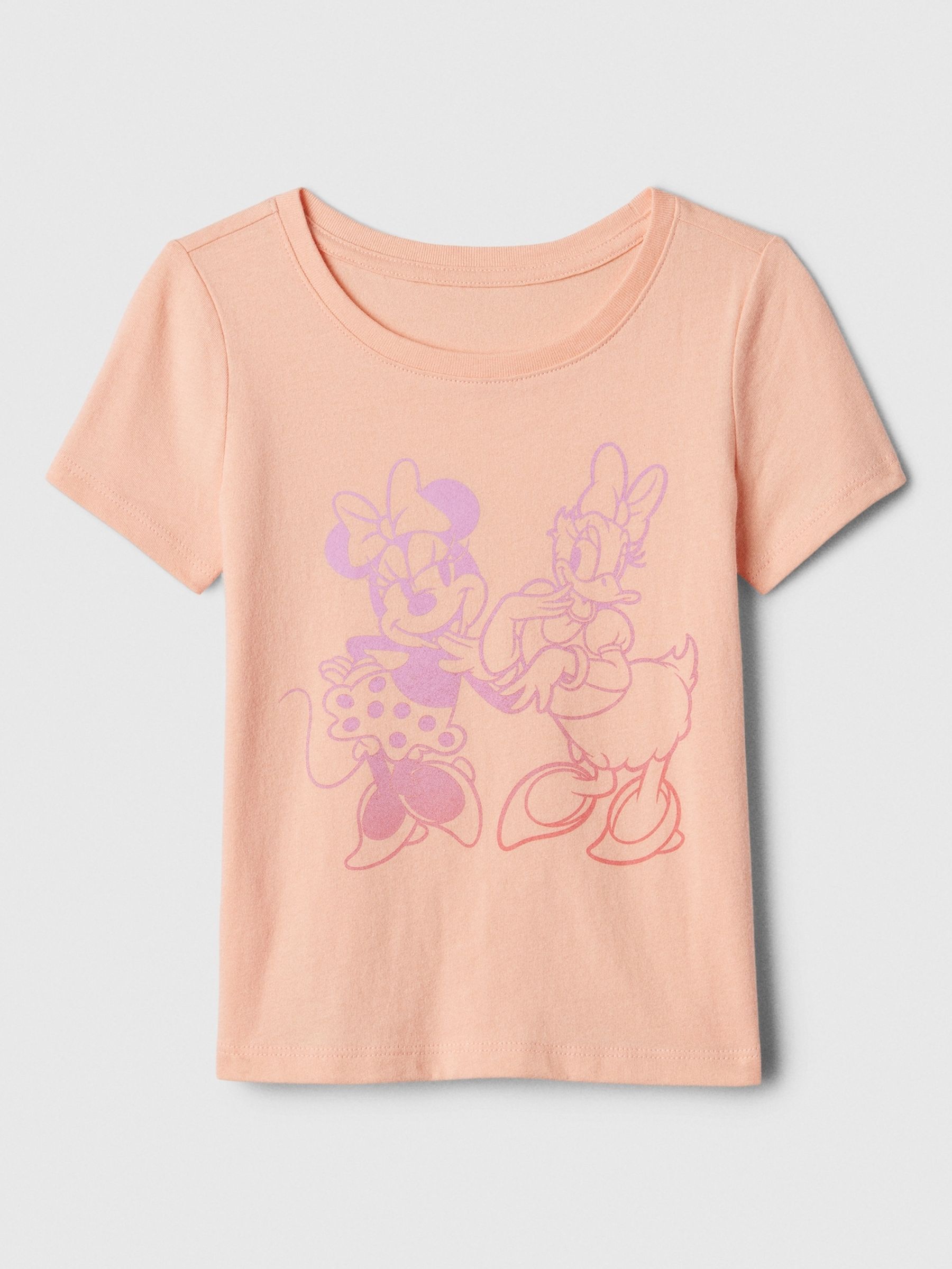 Orange Disney Minnie Mouse & Daisy Duck Graphic Short Sleeve Crew Neck T-Shirt (Newborn-5yrs) - Image 1 of 1