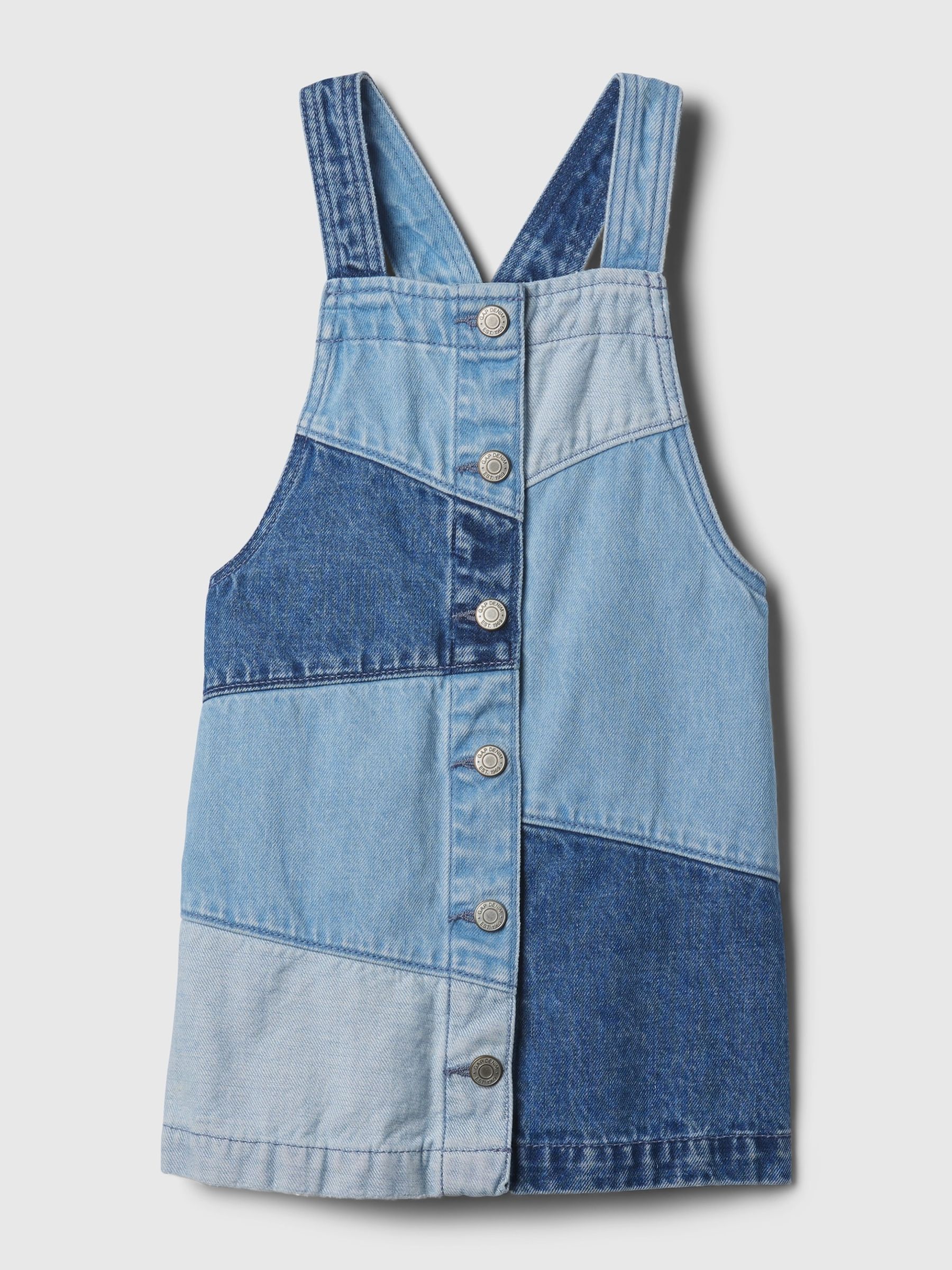 Blue Denim Pinafore (Newborn-5yrs) - Image 1 of 2