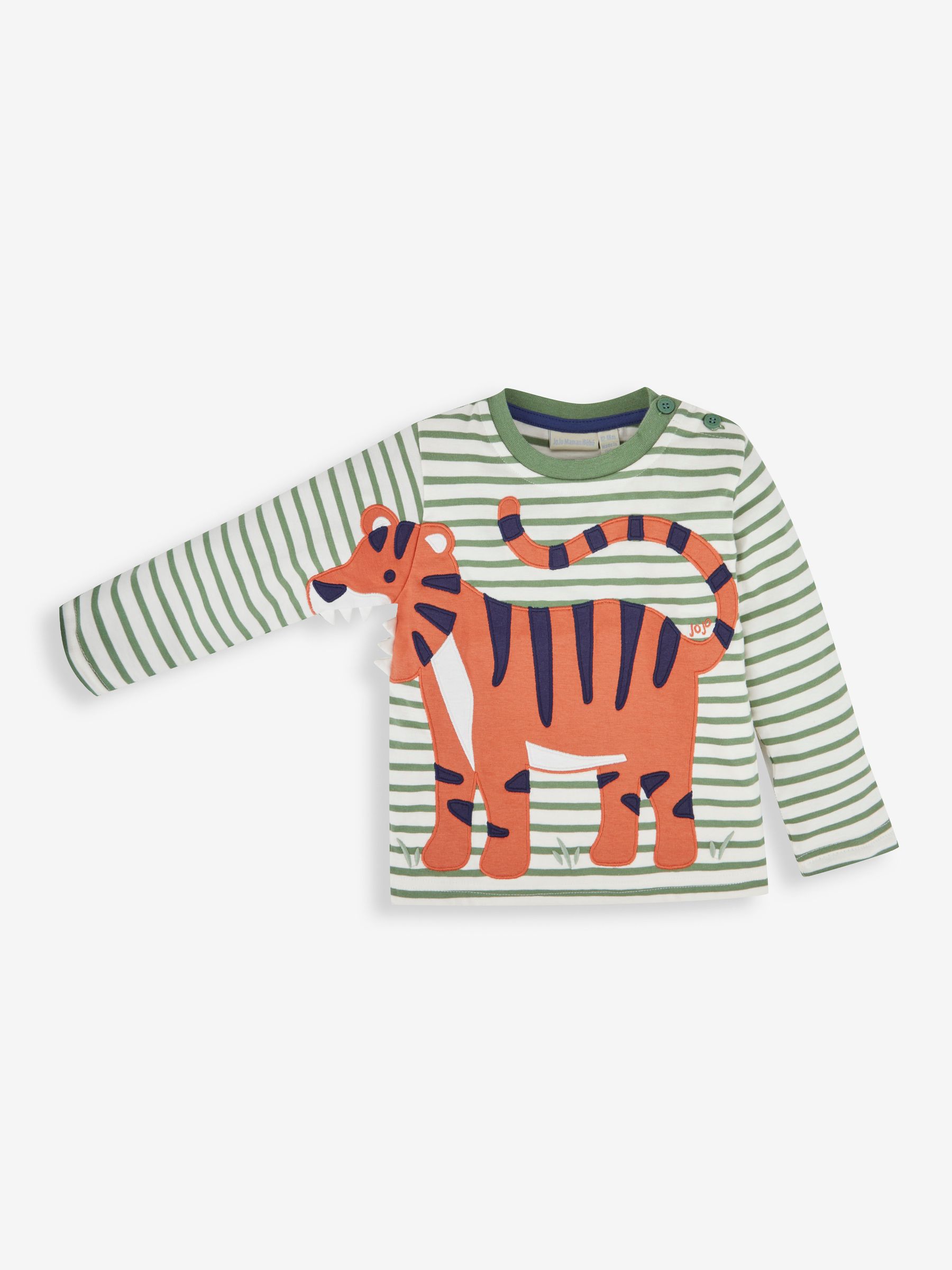Tiger Appliqué Top in Khaki - Image 1 of 2