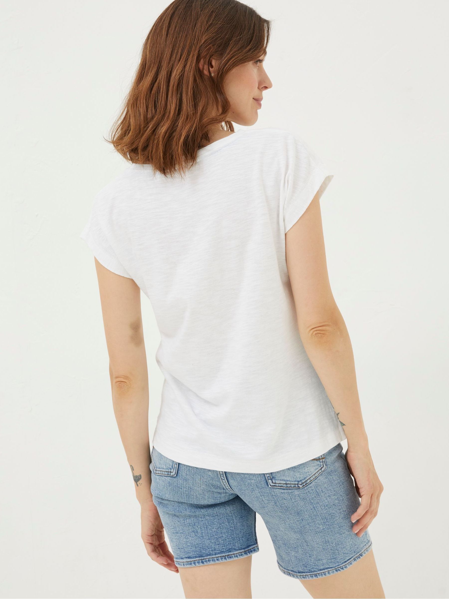 White Shell Graphic T-Shirt - Image 2 of 5