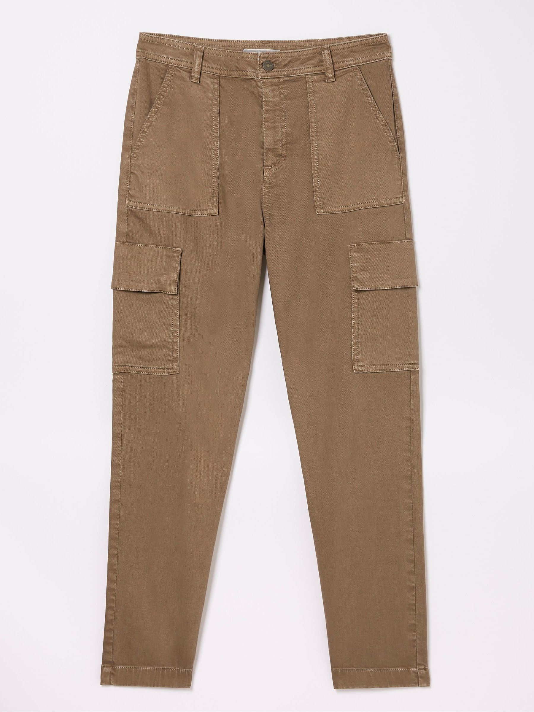 Brown Cargo Chino Trousers - Image 6 of 6