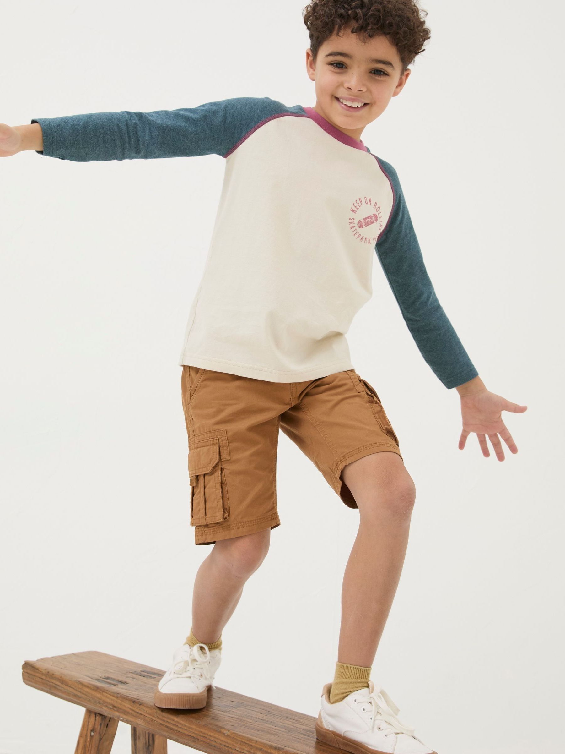 Lulworth Brown Cargo Shorts - Image 1 of 4 Lulworth Brown Cargo Shorts - Image 1 of 4