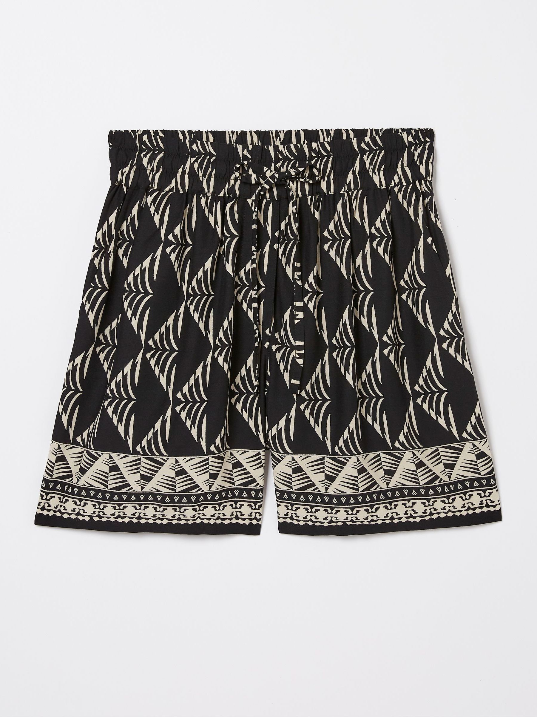 Black Mono Geo Flippy Shorts - Image 5 of 5