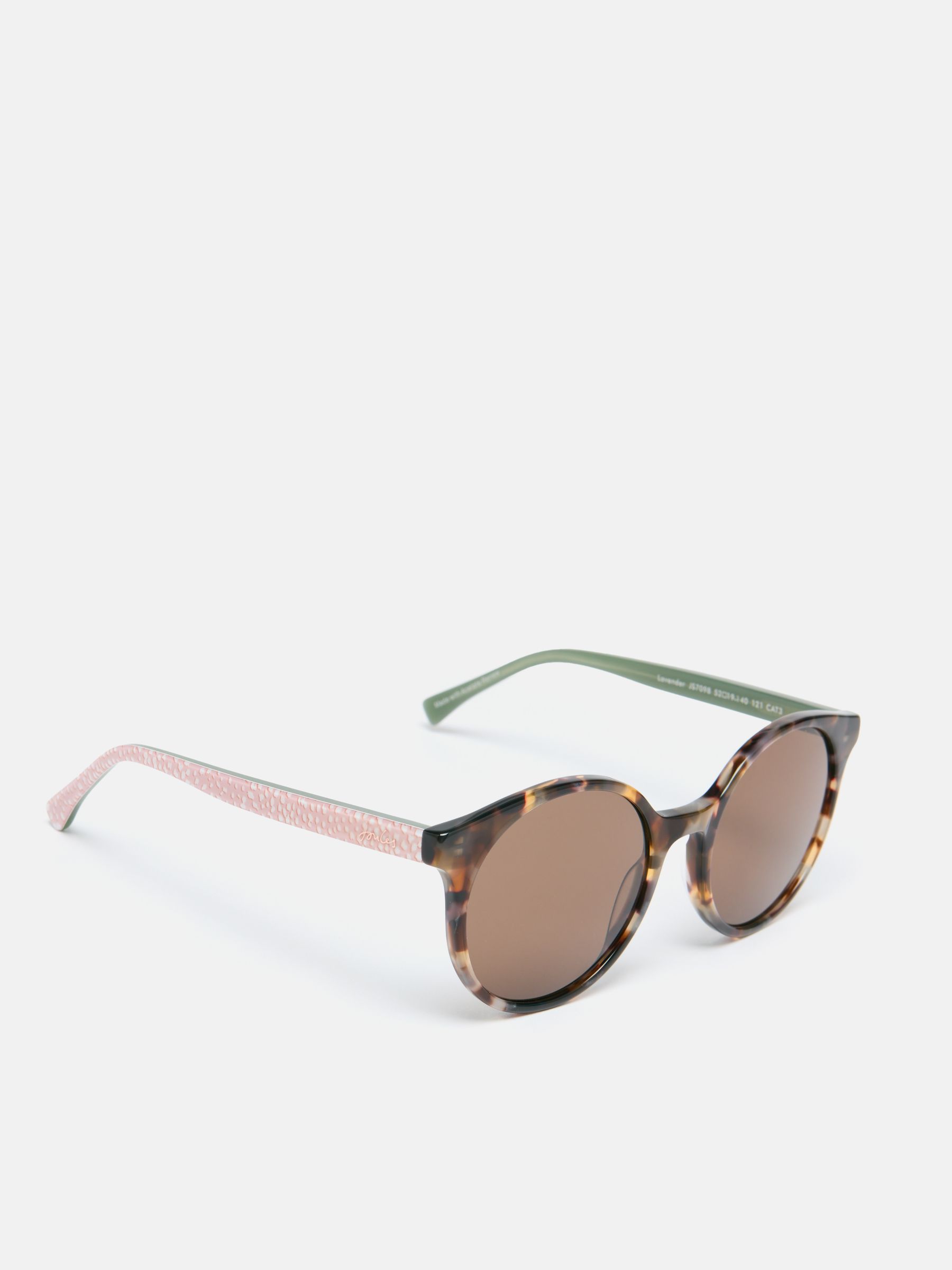 Tortoiseshell Print Round Rimmed Sunglasses - Image 1 of 4 Tortoiseshell Print Round Rimmed Sunglasses - Image 1 of 4