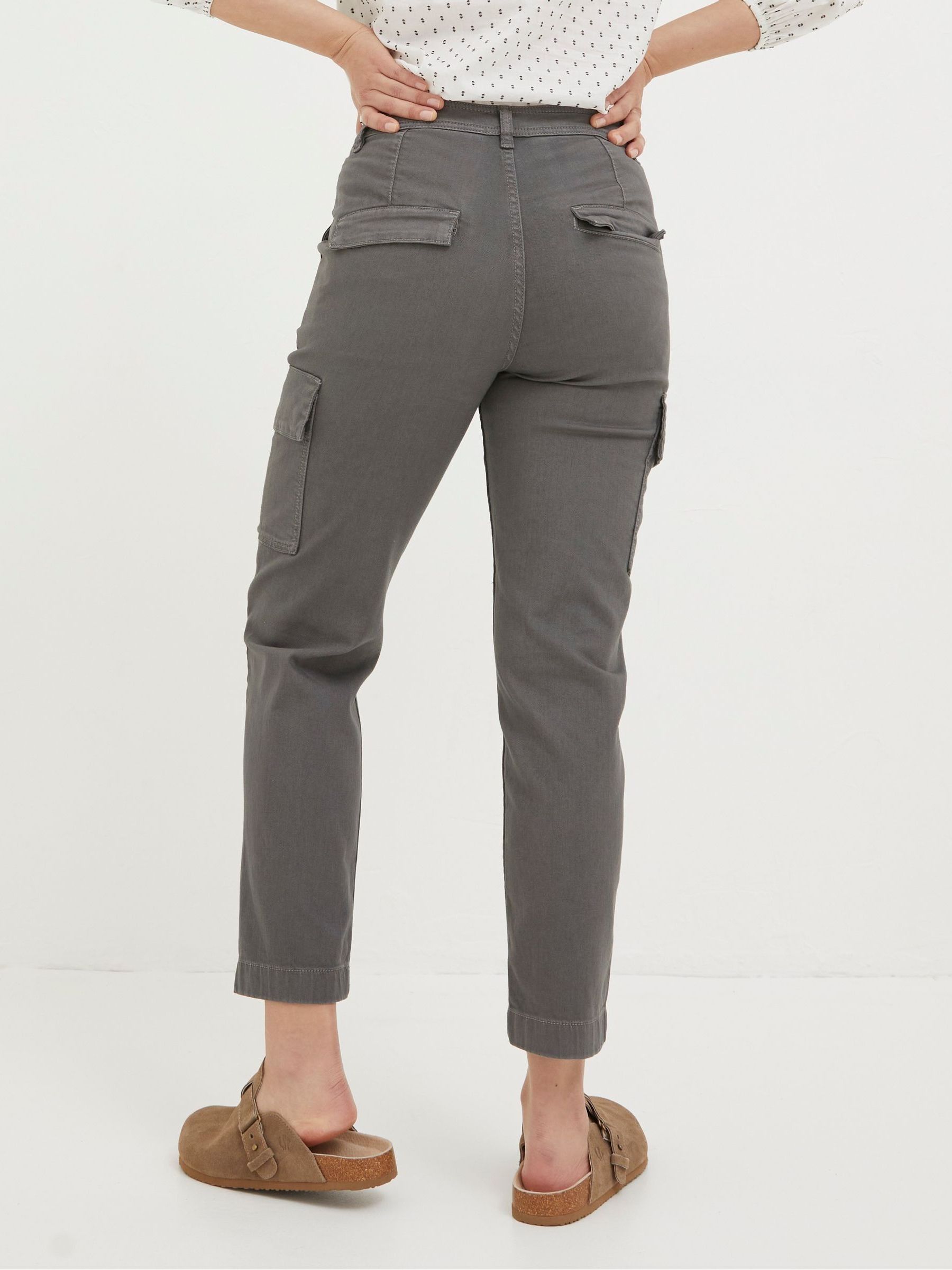 Grey Cargo Chino Trousers - Image 2 of 5