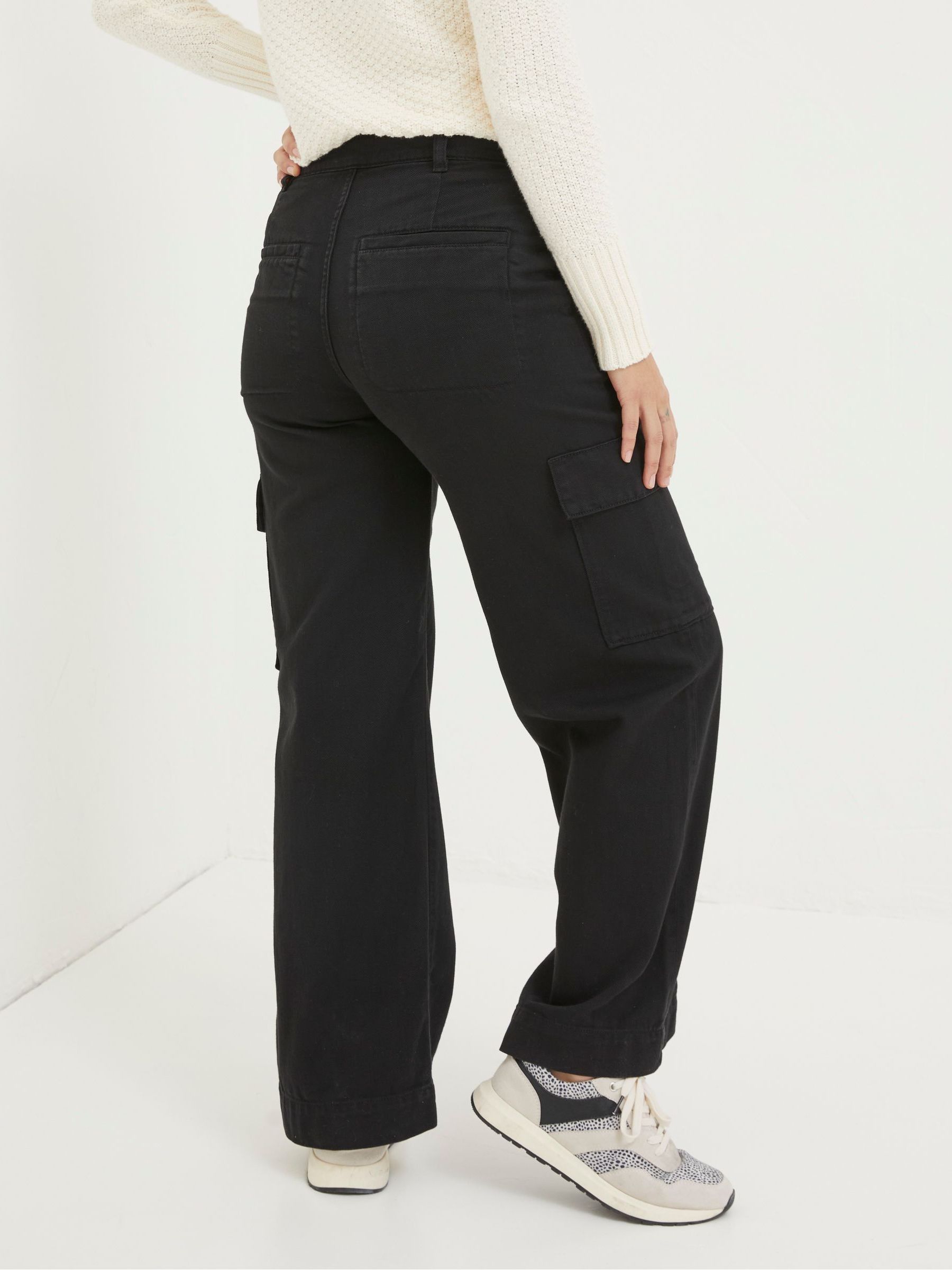 Black Bodi Belted Cargo Trousers - Image 2 of 5