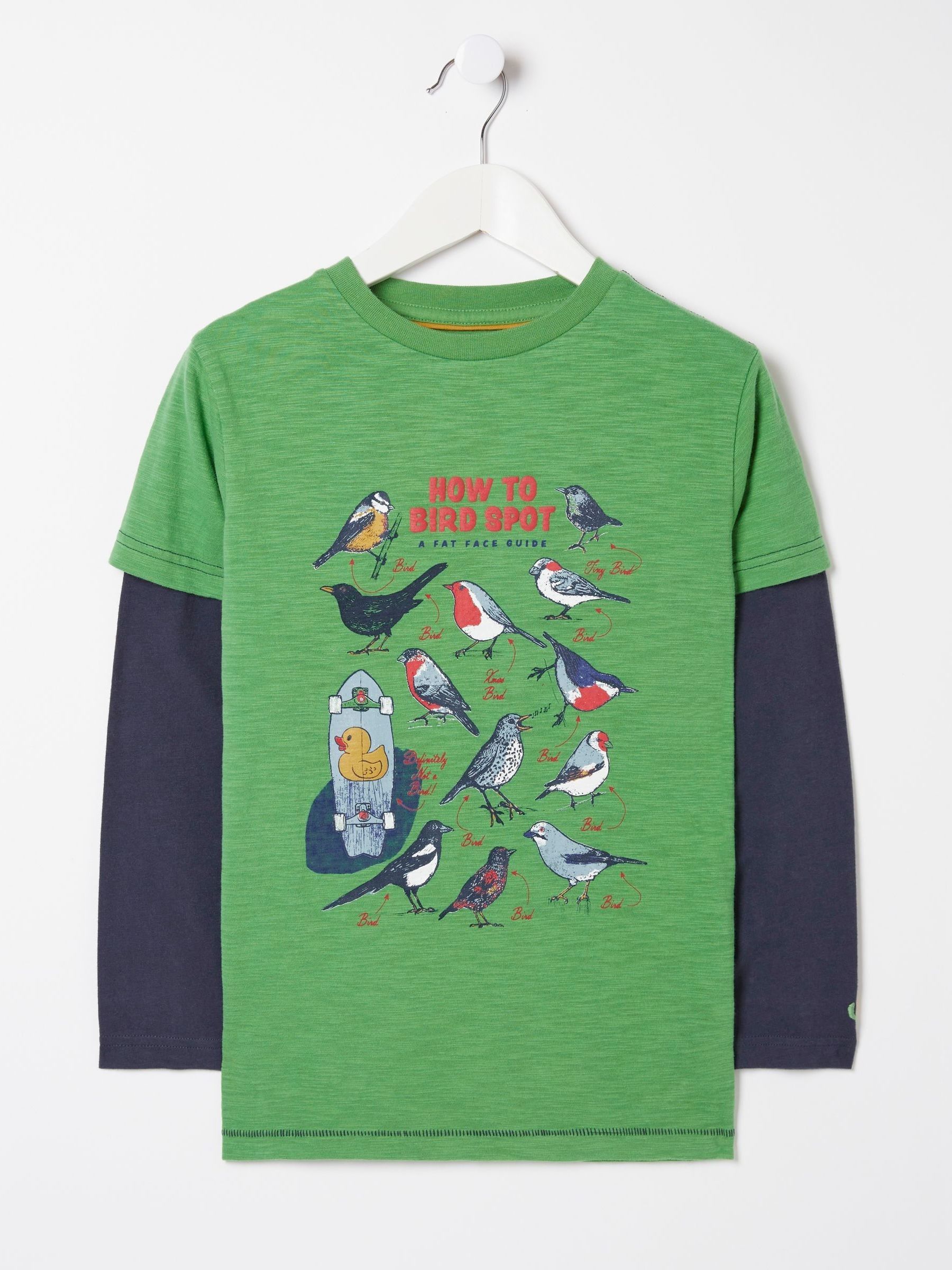 Green Bird Spotting Jersey T-Shirt - Image 4 of 4