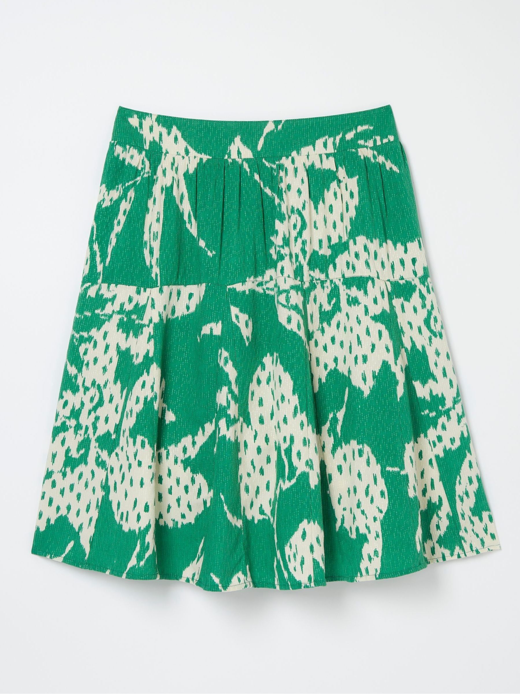 Green Textured Leaves Skirt - Image 5 of 5