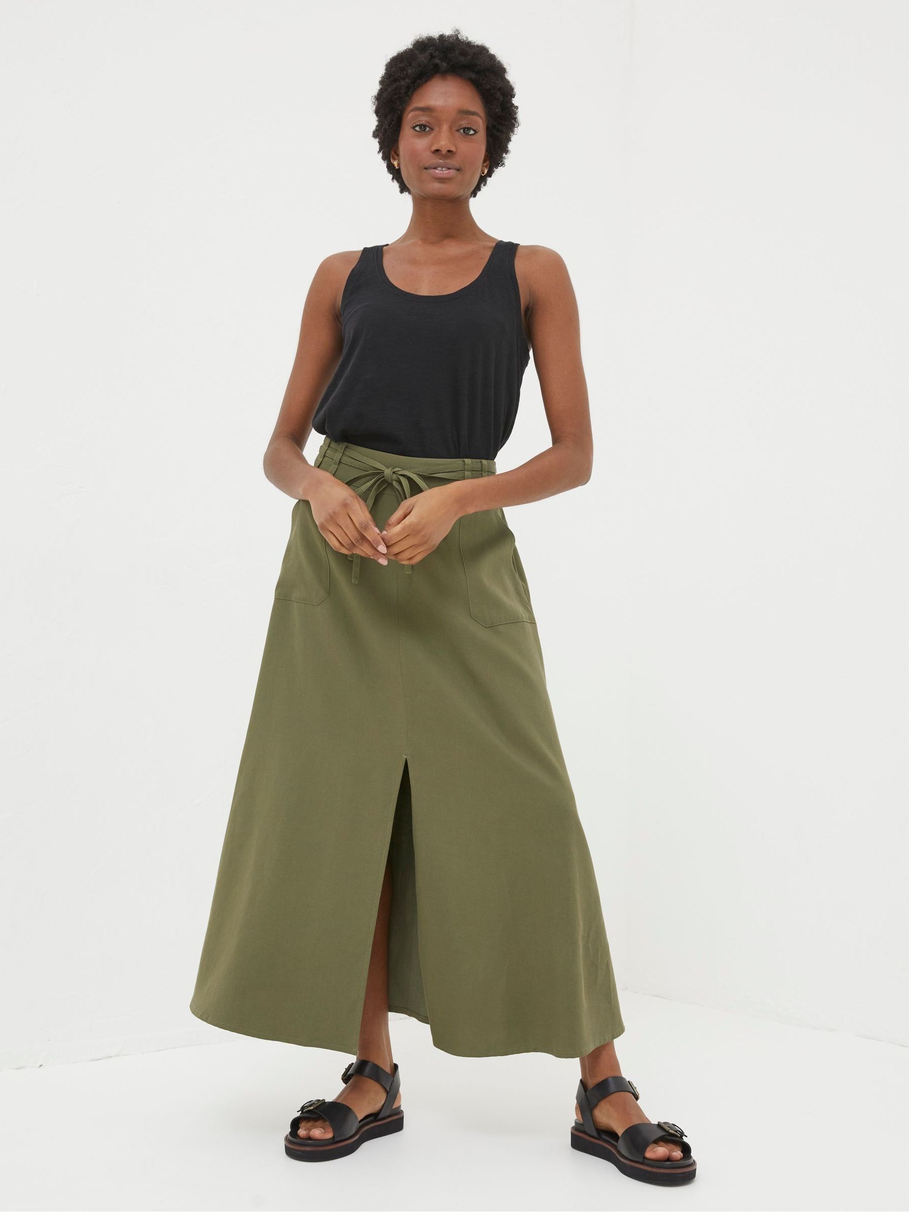 Midi Skirt Utility Maxi Skirt Utility Maxi Skirt Blue Denim