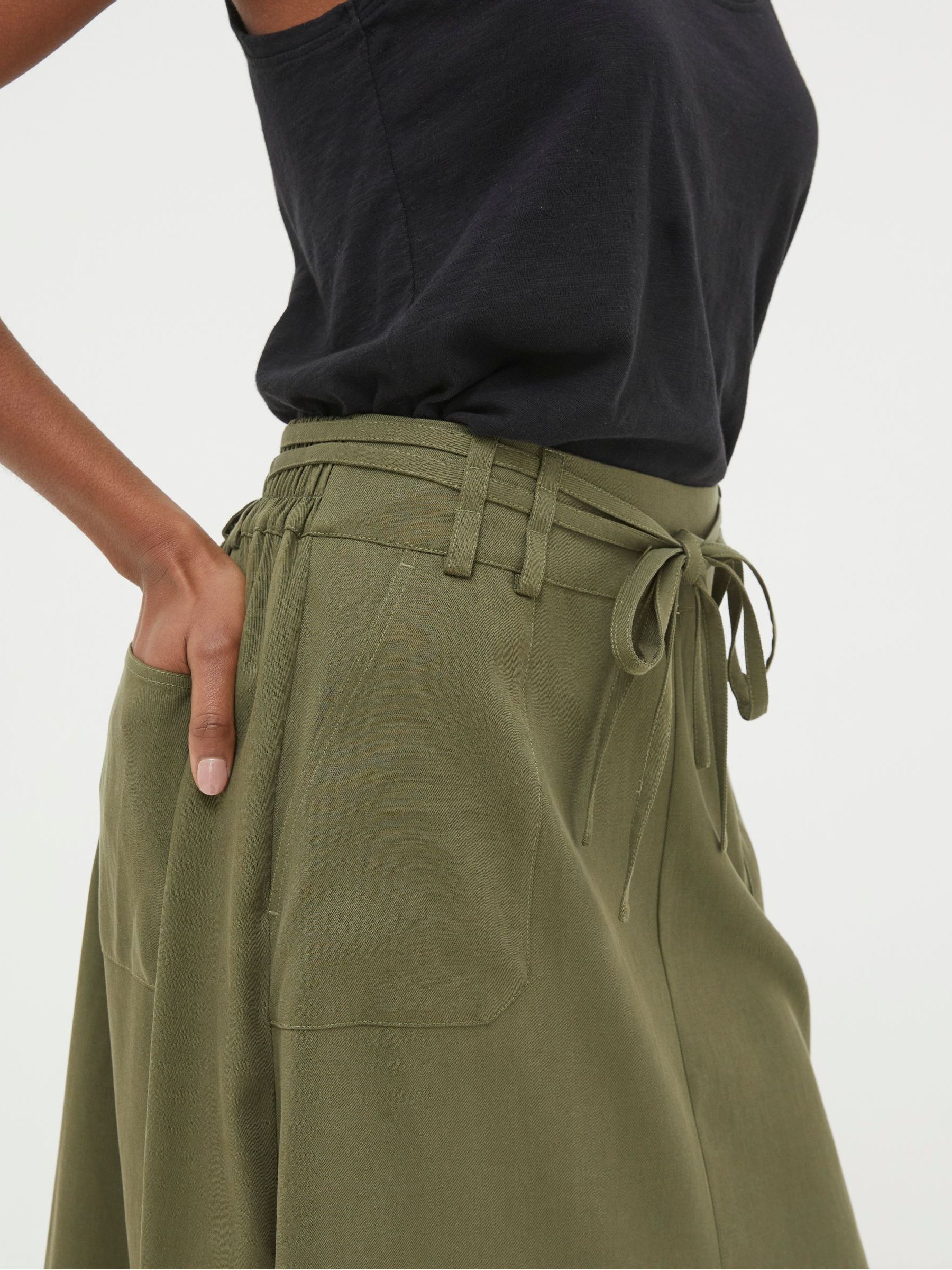 Melanie Green Utility Midi Skirt - Image 4 of 6