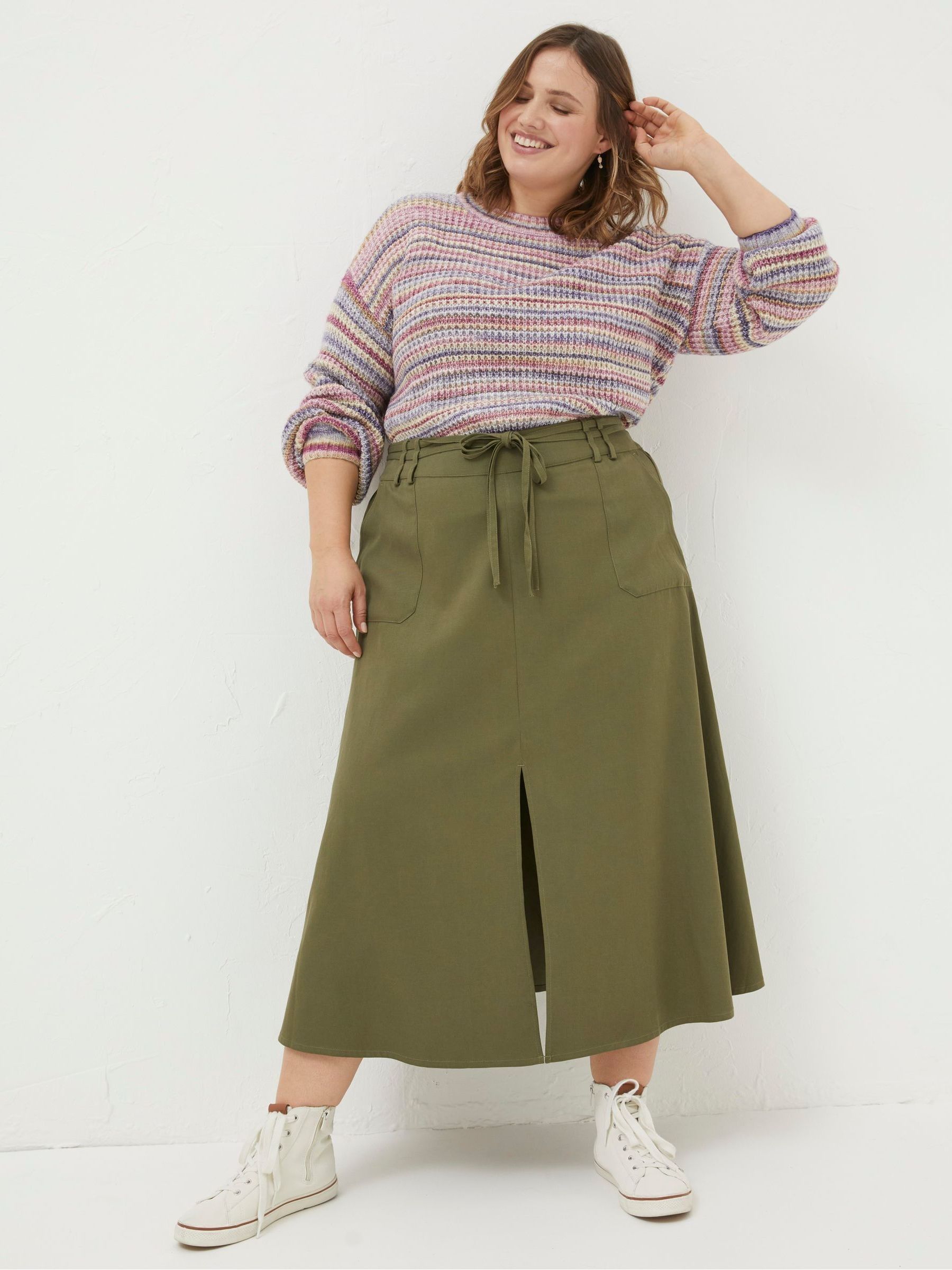 Melanie Green Utility Midi Skirt - Image 5 of 6