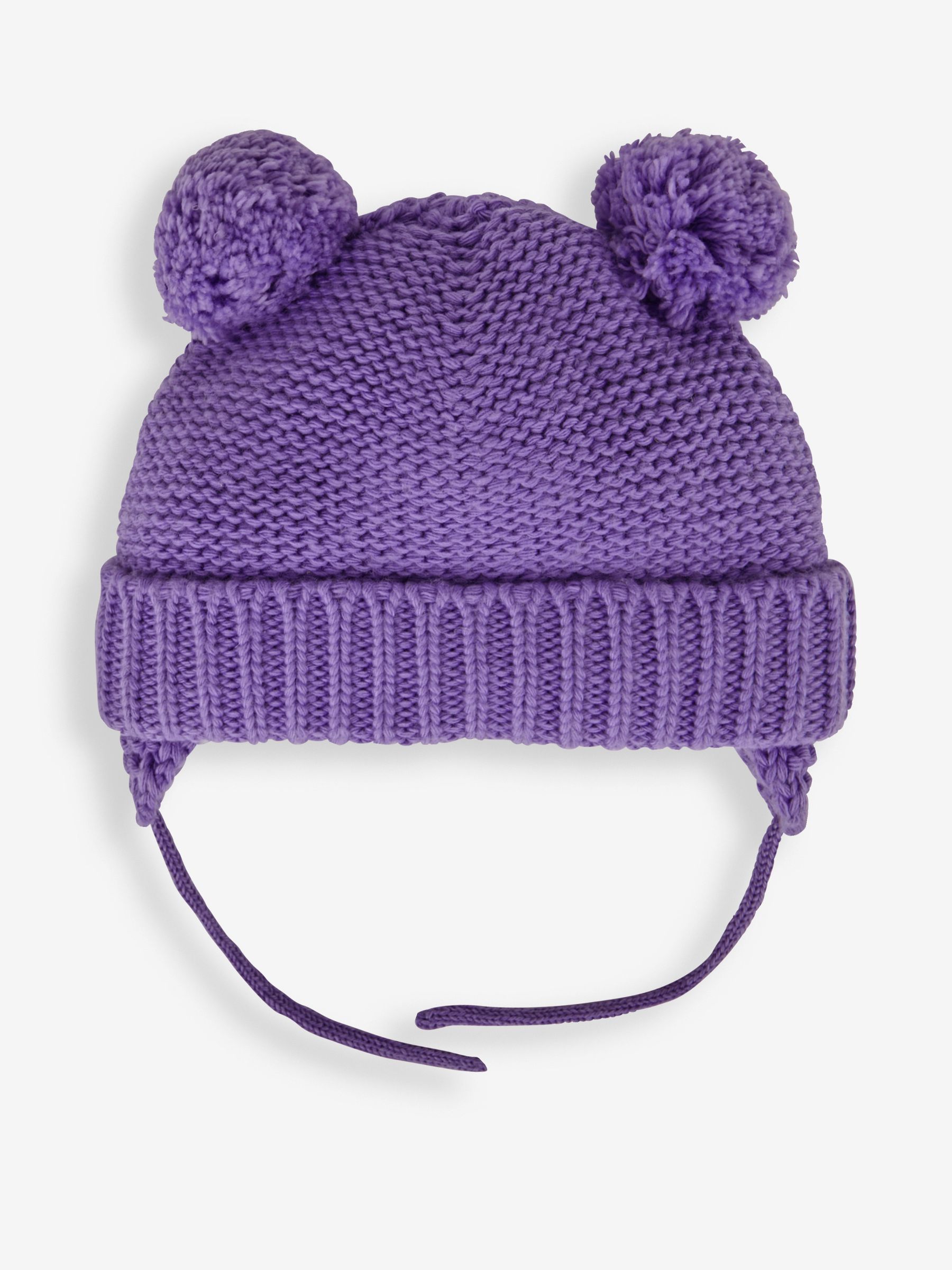 Lilac Purple Cosy Pom Pom Hat | JoJo Maman Bébé