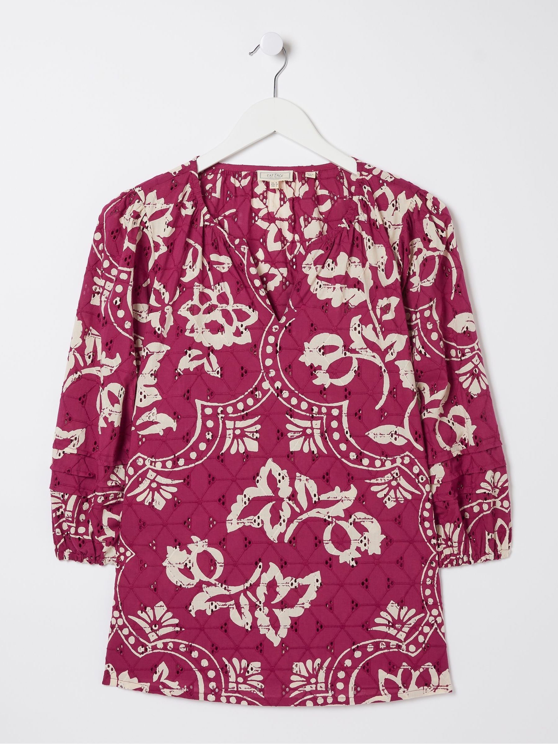 Purple Broderie Floral Blouse - Image 5 of 5