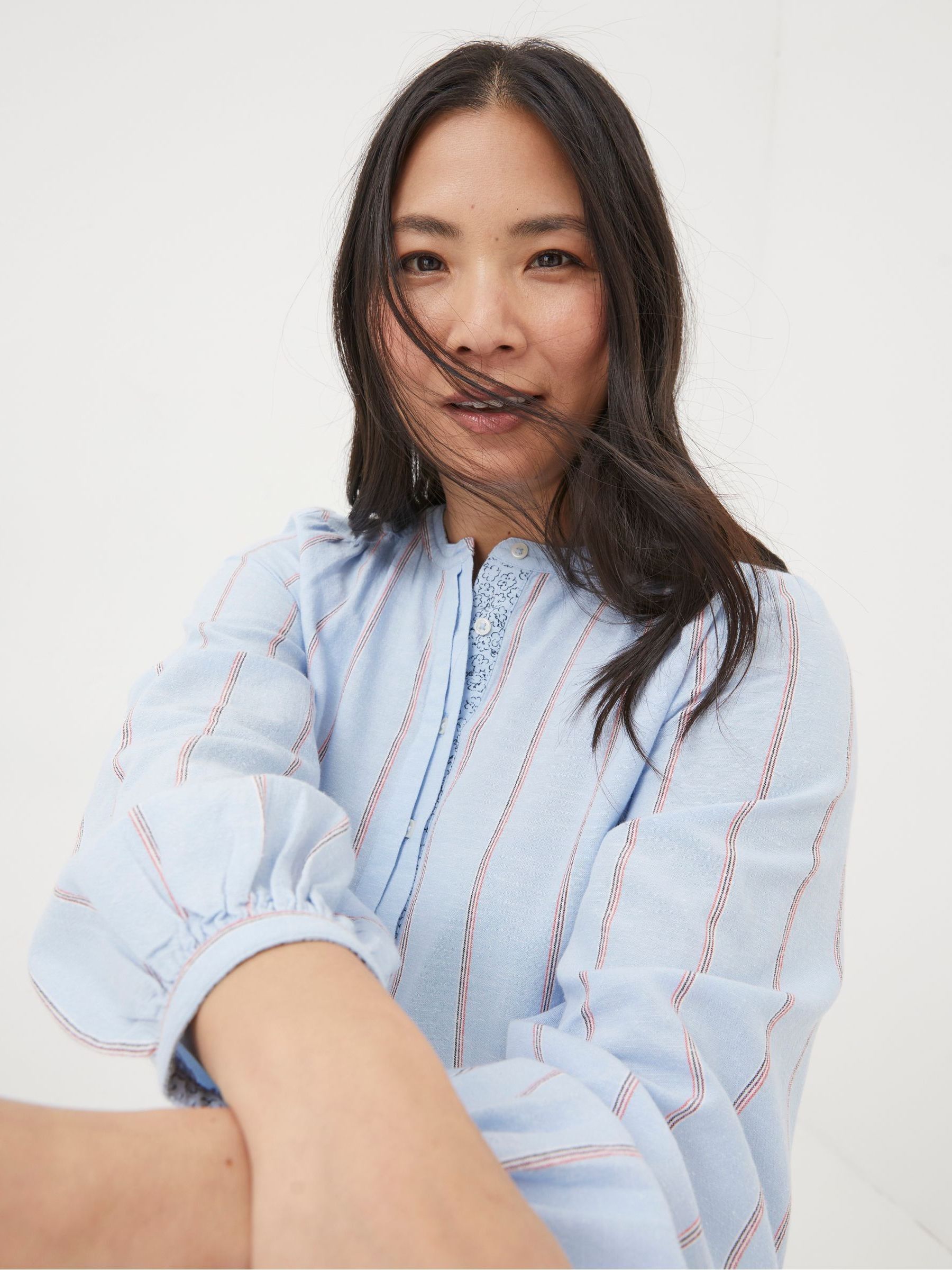 Mallie Blue Stripe Shirt - Image 3 of 5