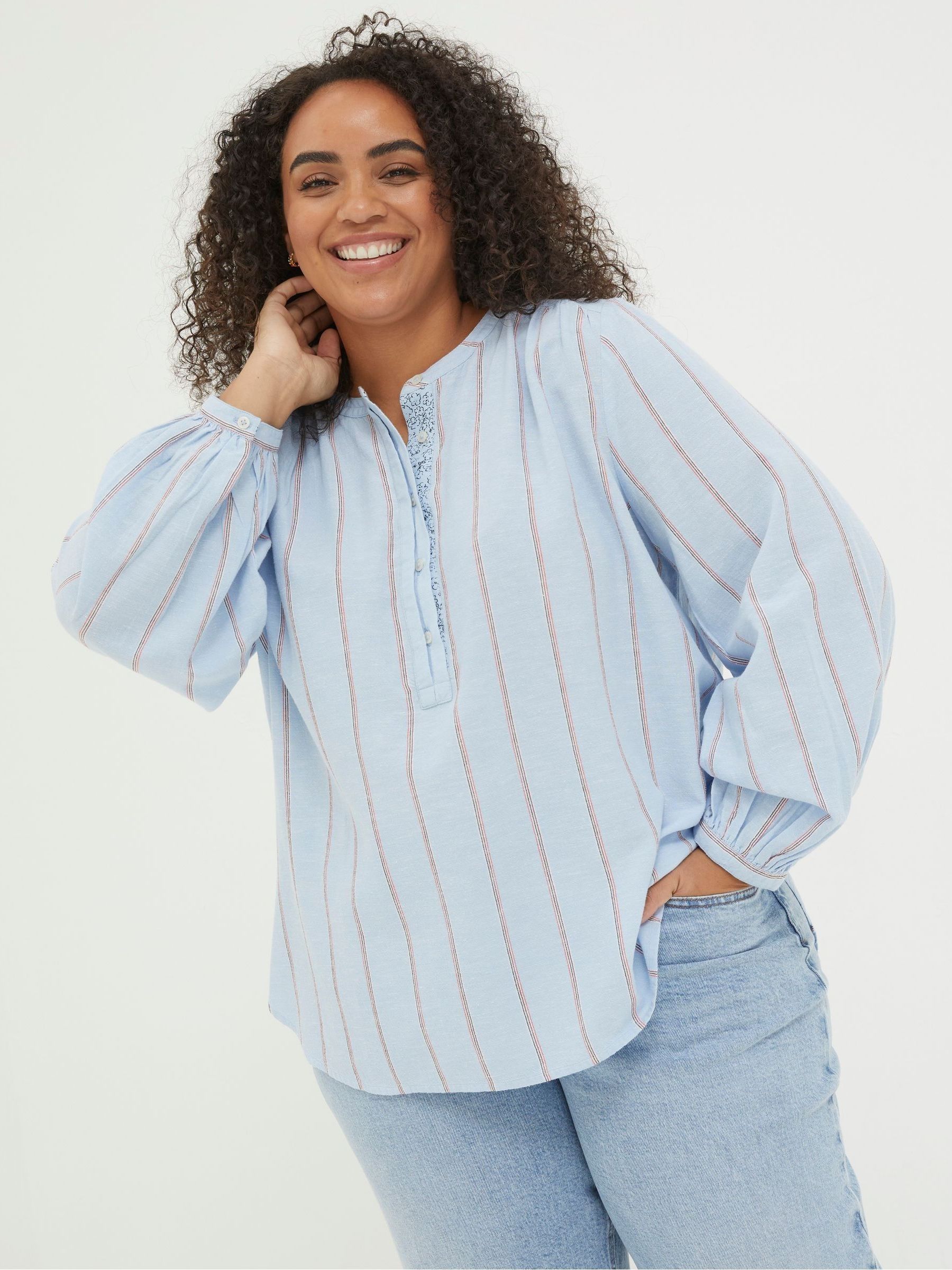 Mallie Blue Stripe Shirt - Image 4 of 5