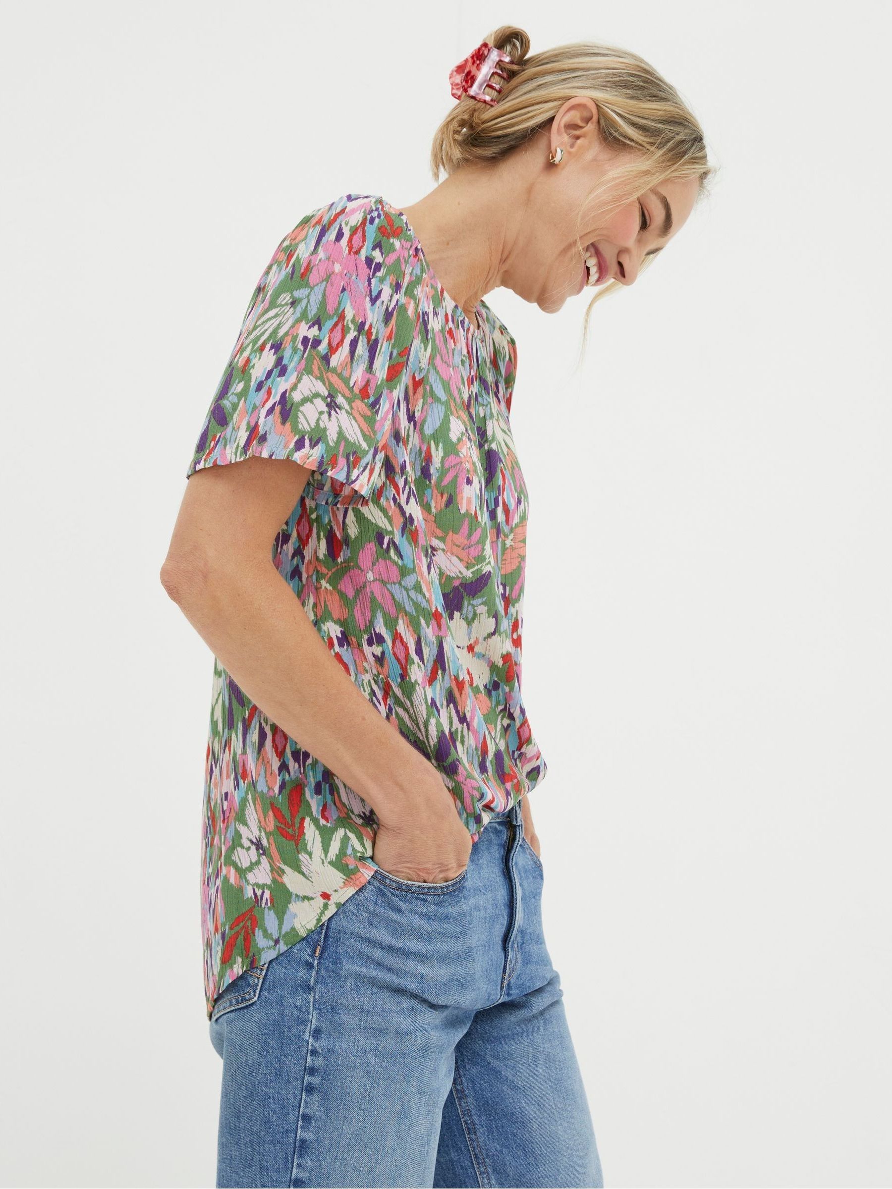 Lyndy Green Expressive Floral Blouse - Image 1 of 6