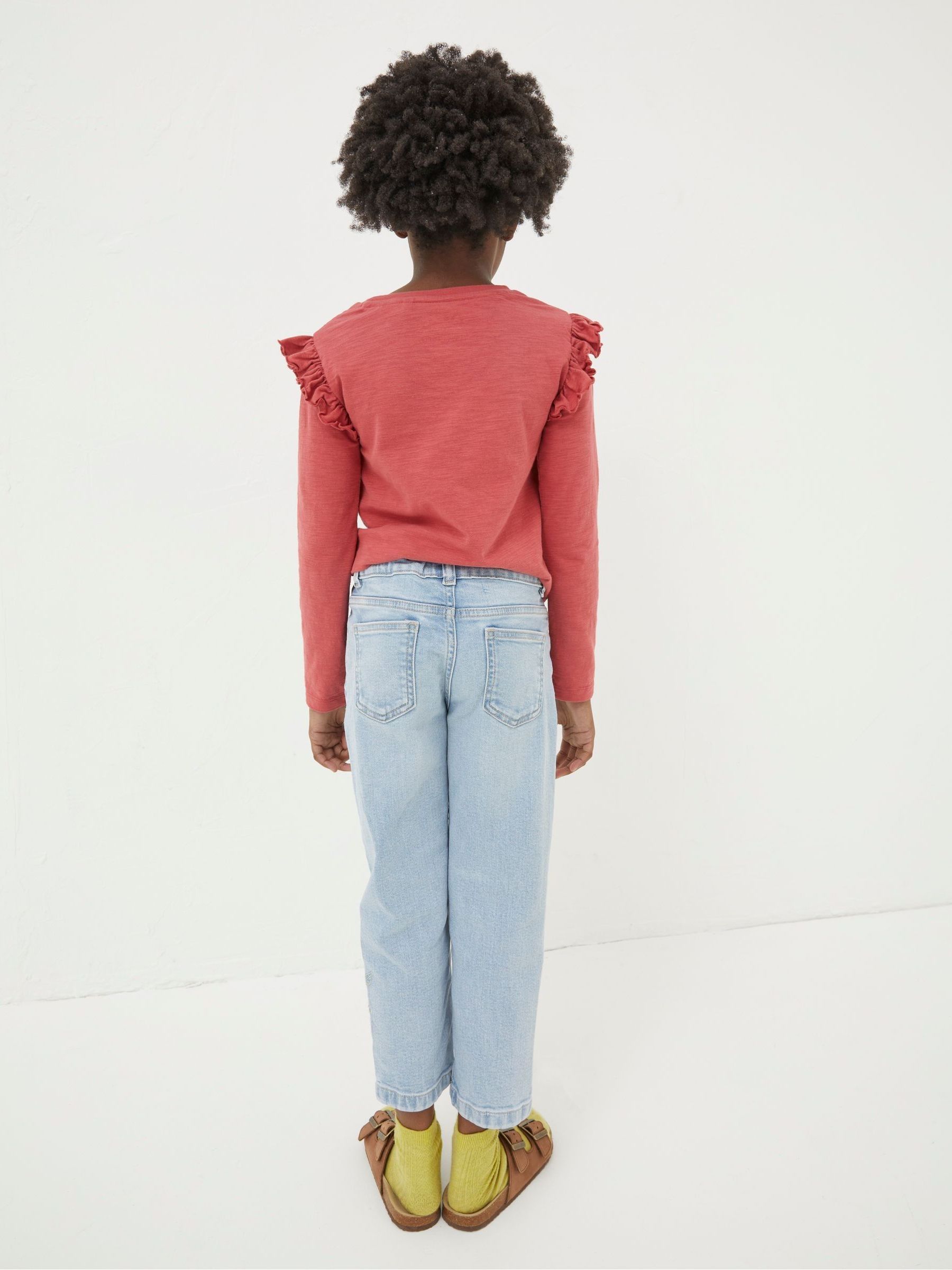 Blue Embroidered Denim Jeans - Image 2 of 3