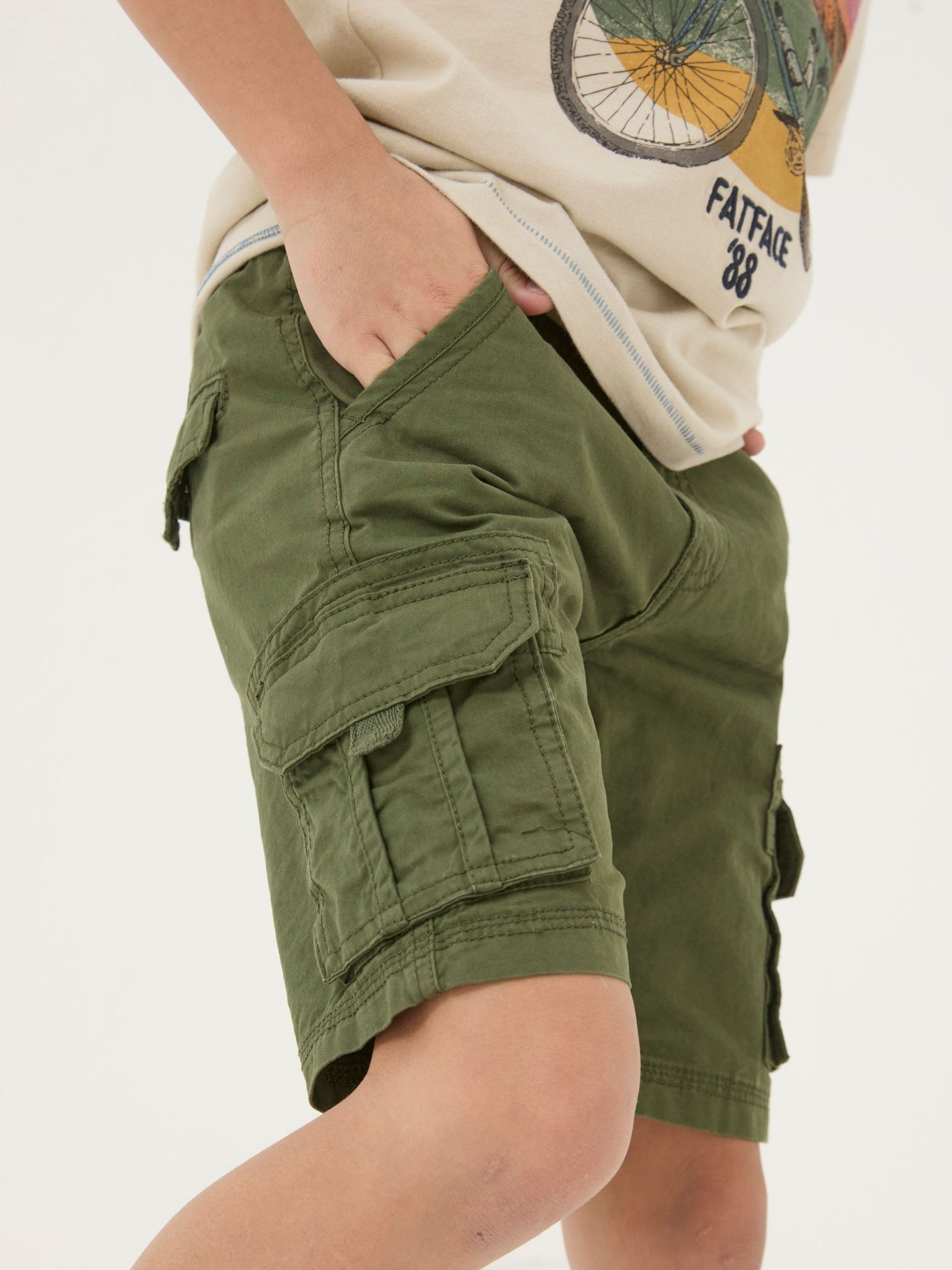 Lulworth Green Cargo Shorts - Image 1 of 4 Lulworth Green Cargo Shorts - Image 1 of 4