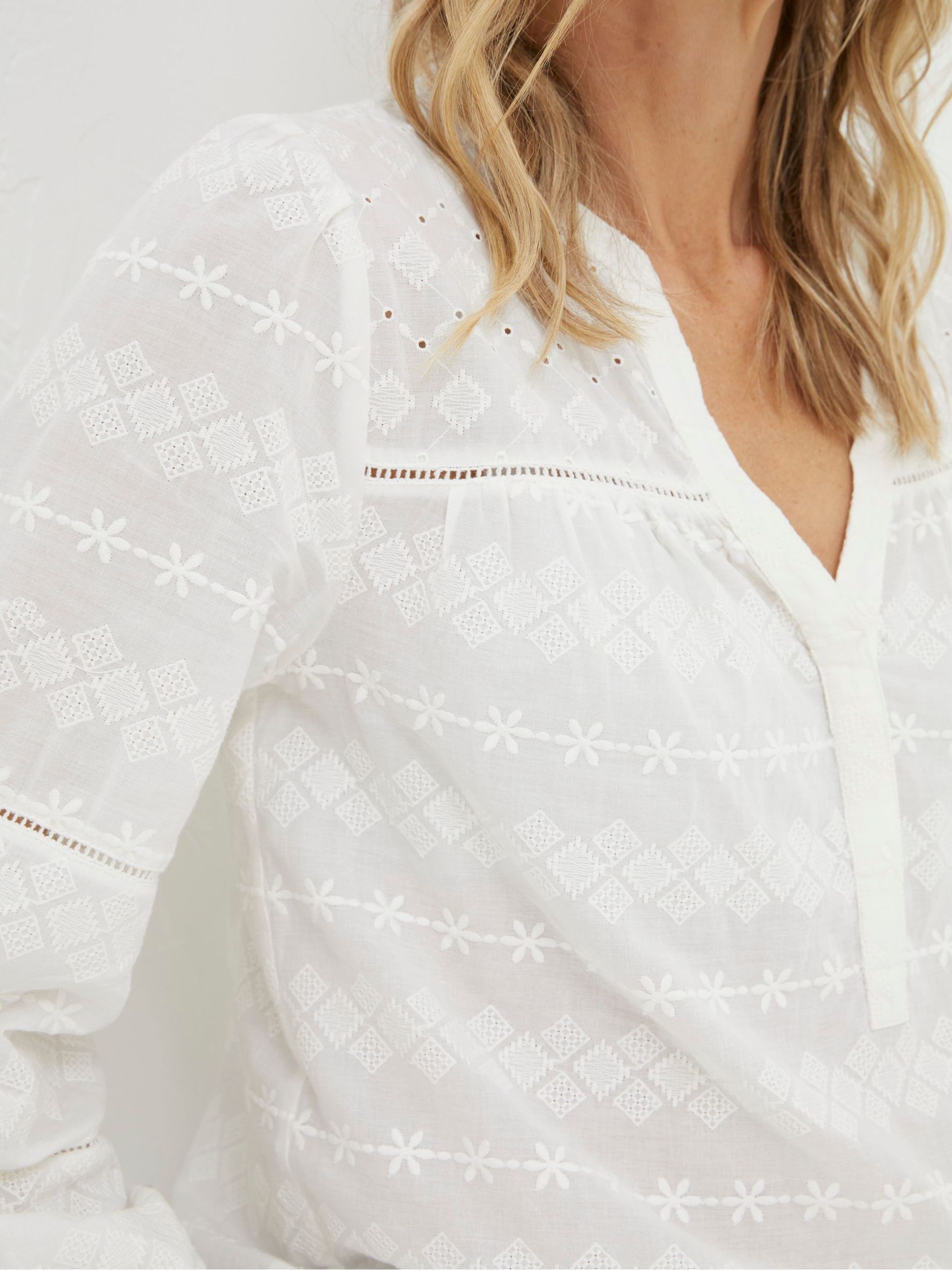 Natural Poppy Embroidered Blouse - Image 5 of 6